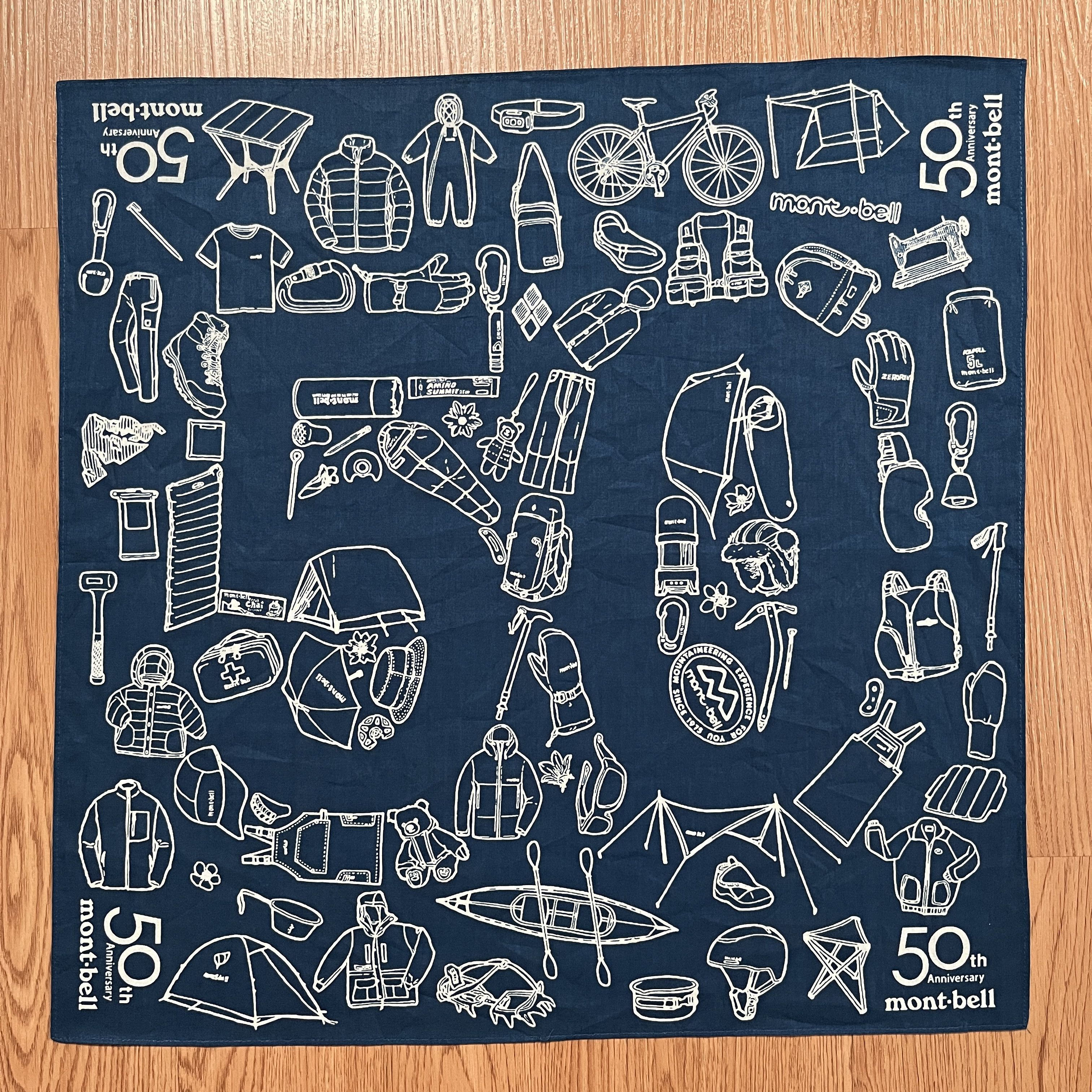 Montbell Montbell 50th Anniversary Bandana Handkerchief Size ONE SIZE - 1 Thumbnail