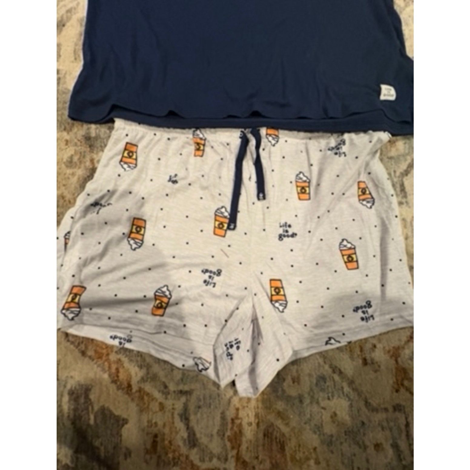 Life is Good Life Is Good Pajama Set Women’s Top & Shorts Lounge Size M / US 6-8 / IT 42-44 - 3 Thumbnail