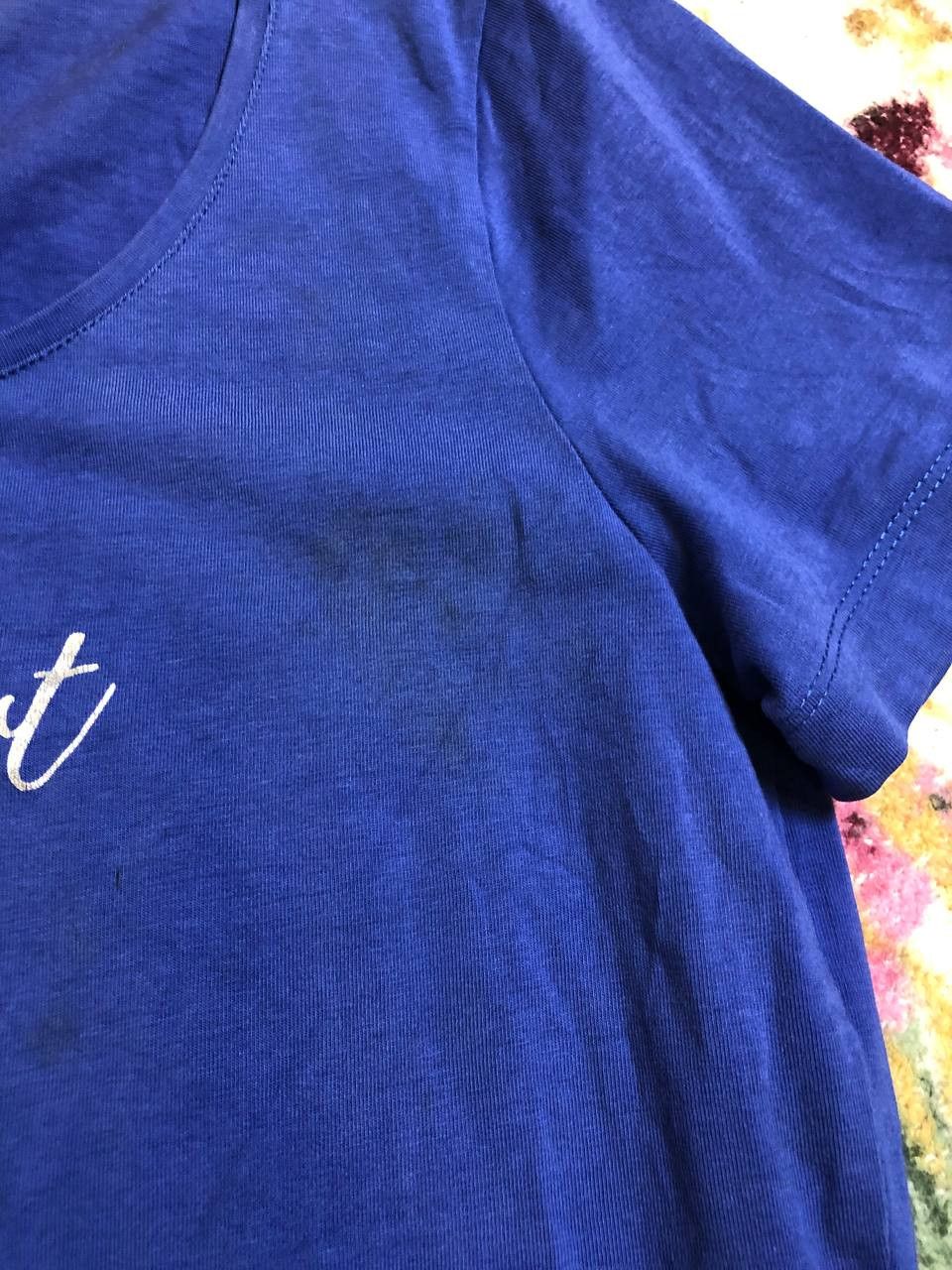 Escada Escada Sport Blue Printed T-Shirt Size L / US 10 / IT 46 - 5 Thumbnail