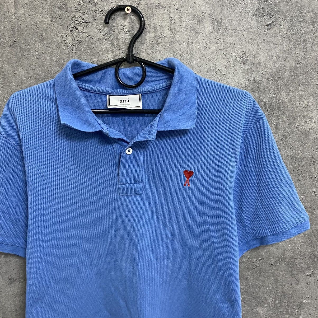 AMI Ami Paris Polo Shirt Small Logo Tee Size US L / EU 52-54 / 3 - 5 Thumbnail