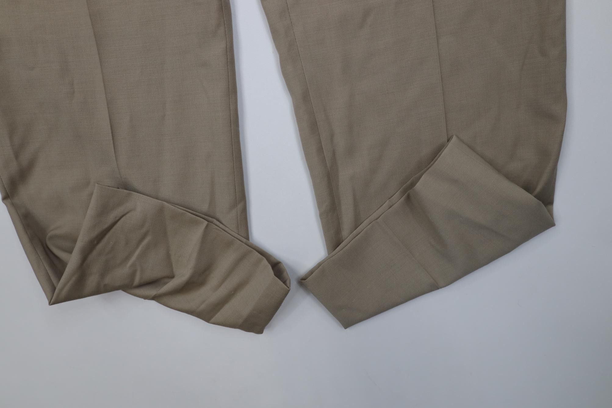 John Varvatos John Varvatos USA Wool Blend Knit Wide Leg Chino Pants Beige Size US 38 / EU 54 - 5 Thumbnail