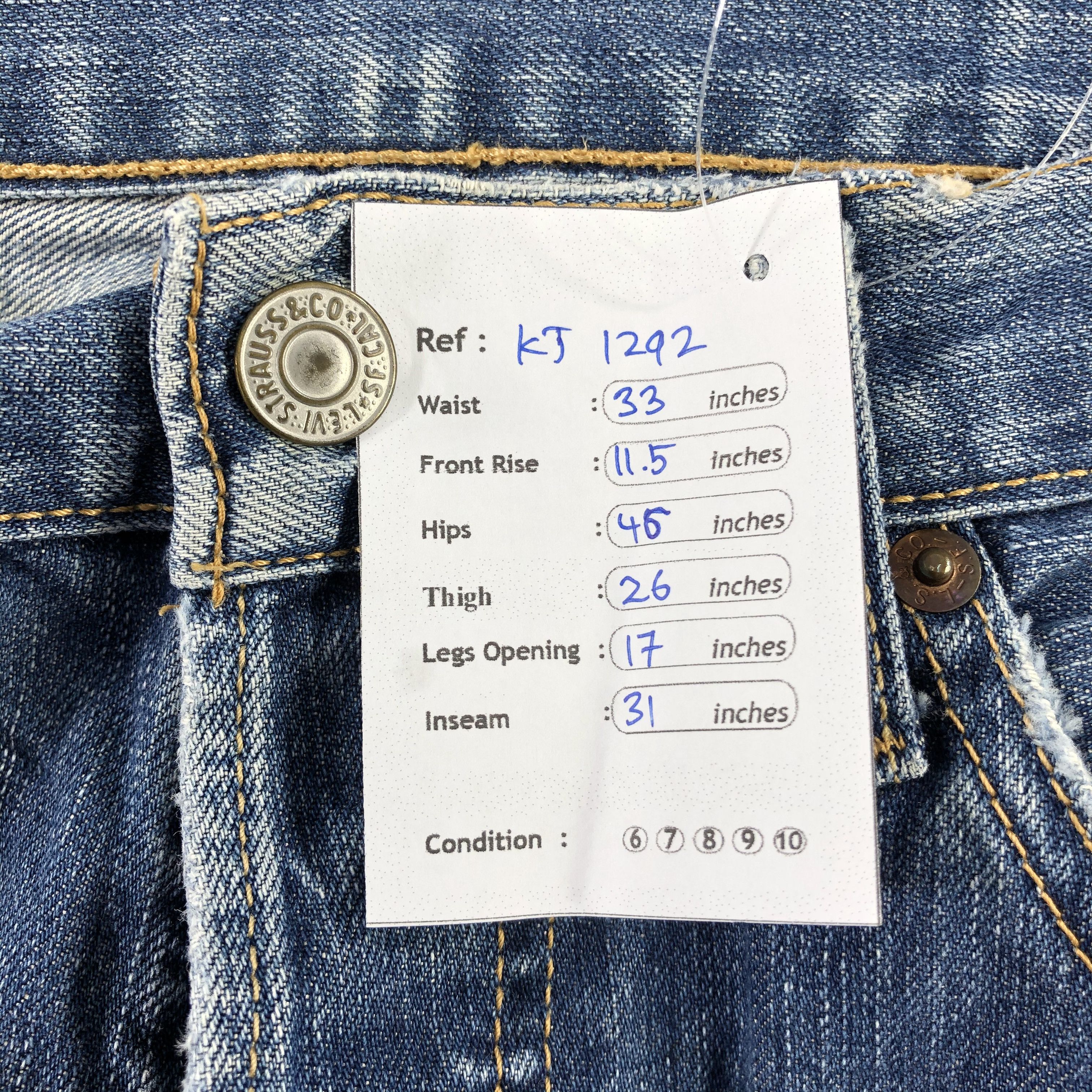 Levi's Vintage Levis 501 Jeans Faded Blue Denim KJ1292 Size US 32 / EU 48 - 17 Thumbnail