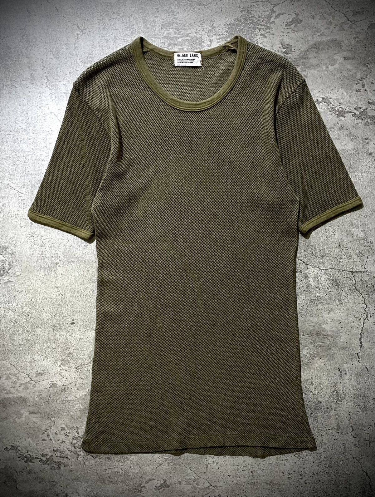 Helmut Lang SS98 Helmut Lang Archive Military Mesh Tshirt | Grailed