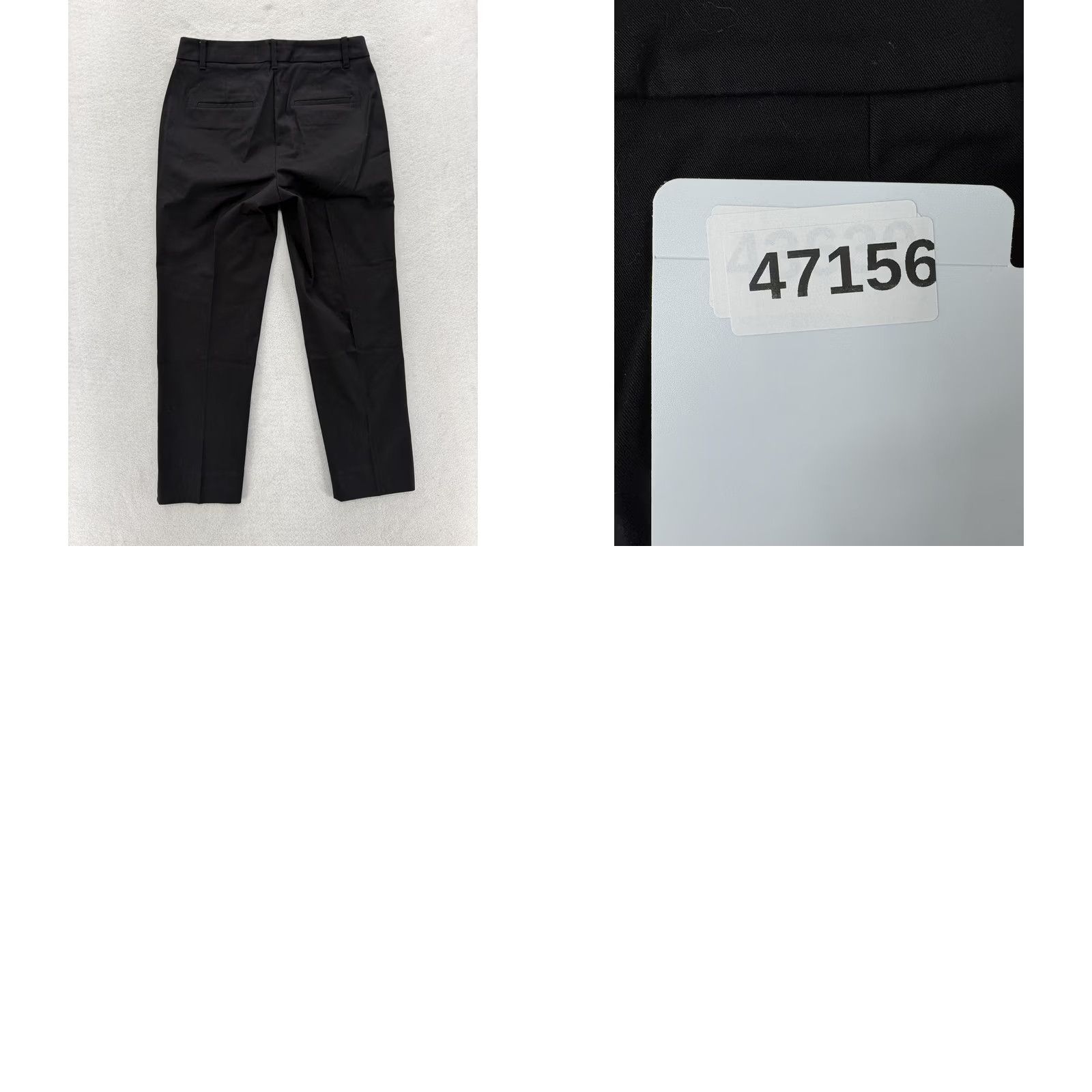 Ann Taylor Ann Taylor Dress Pants Womens 0P Black Straight Leg Twill Stretch Career Work Size 25" / US 0 / IT 36 - 9 Thumbnail
