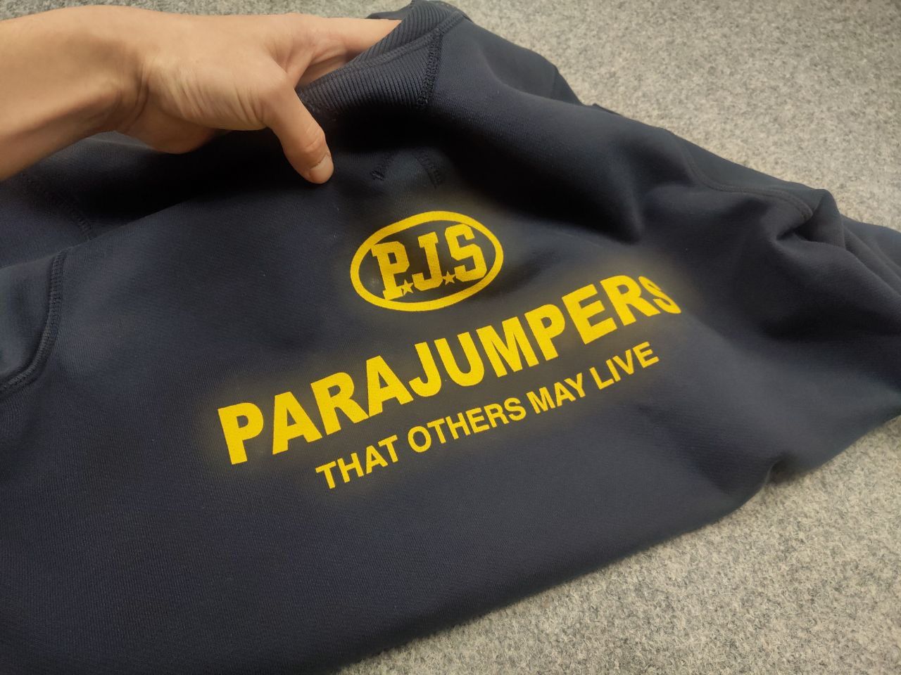 Parajumpers Parajumpers PJS Toml Logo Jumper Navy Crew chek Sweatshirt Size US L / EU 52-54 / 3 - 11 Thumbnail