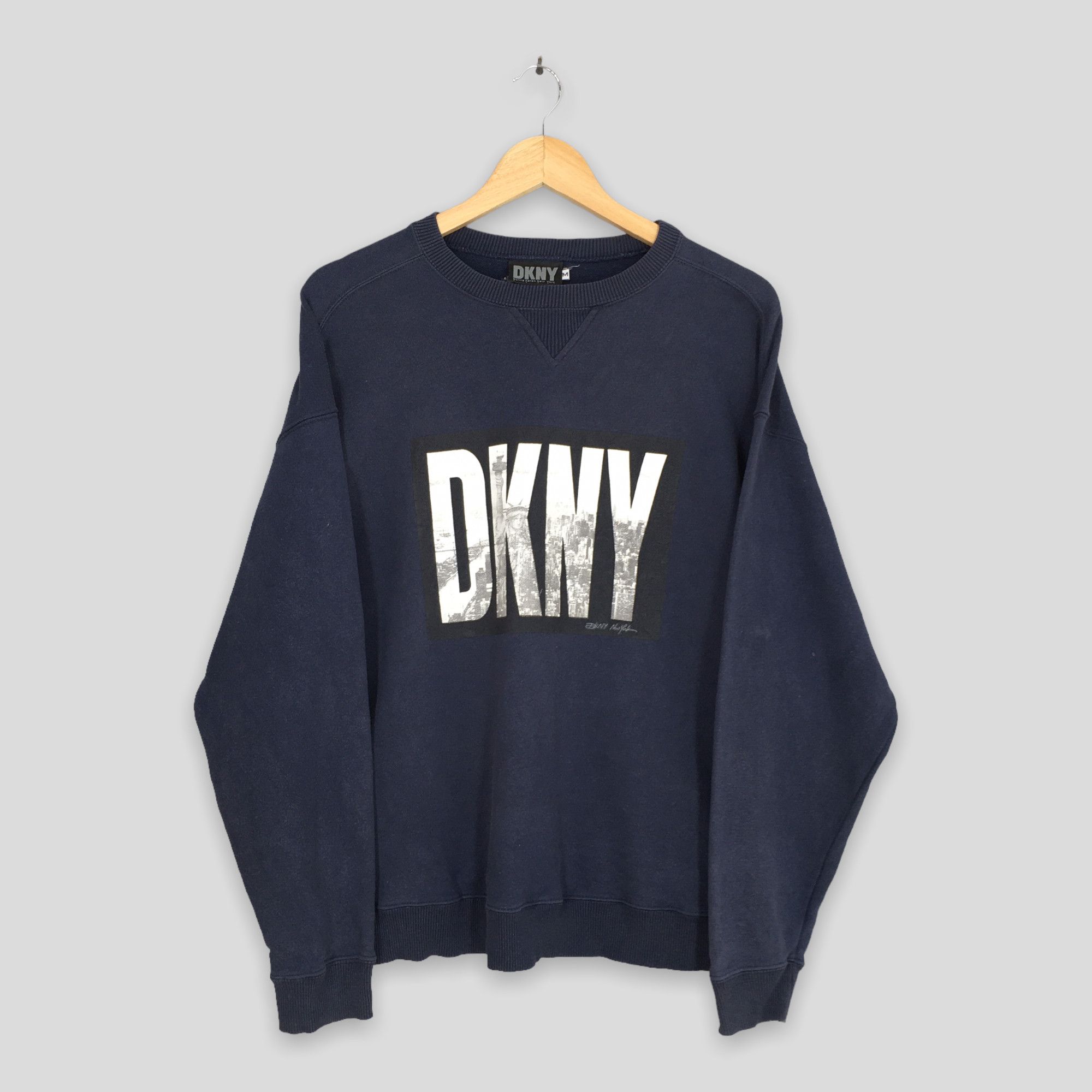 DKNY × Vintage Vintage Dkny Jeans Blue Sweatshirt Medium Size US M / EU 48-50 / 2 - 1 Thumbnail
