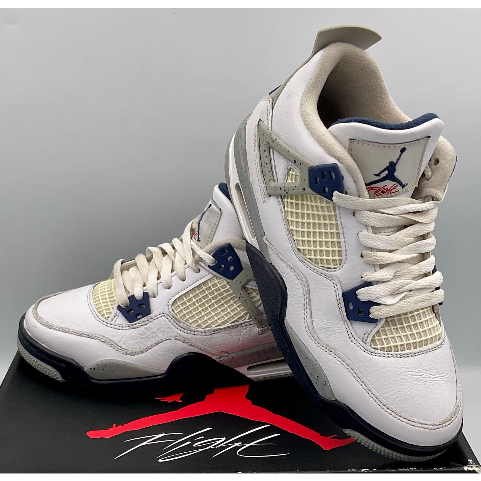 Jordan Brand Air Jordan 4 Retro Midnight Navy GS - Size 5.5Y - 408452-140 Size US 5.5 / EU 38 - 4 Thumbnail