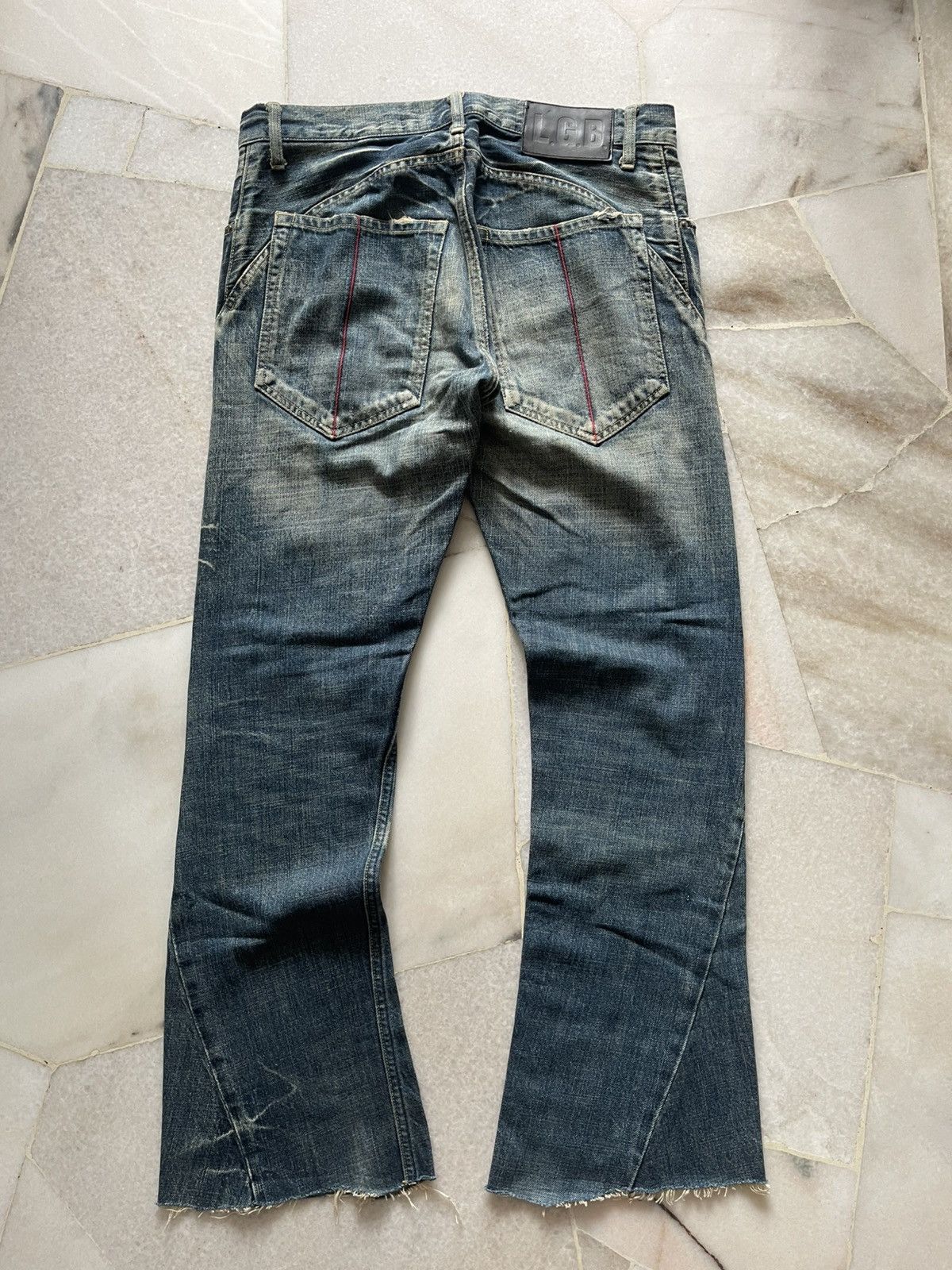 Le Grande Bleu (L.G.B.) L.g.b Wolf Denim Jeans Flare Size US 29 - 8 Thumbnail