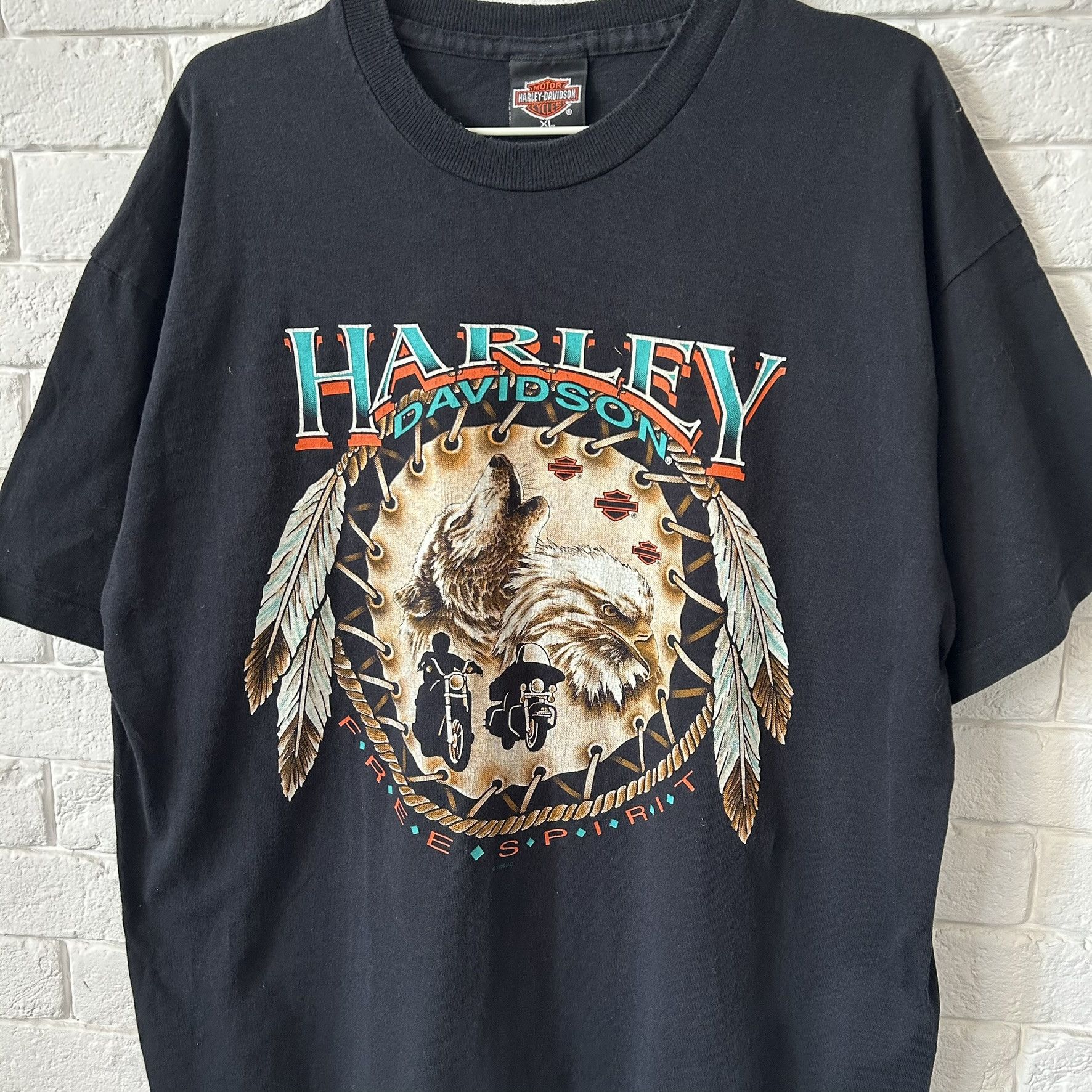 Harley Davidson × Vintage Vintage Harley Davidson 1996 Licensed T-shirt RARE Size US XL / EU 56 / 4 - 2 Thumbnail