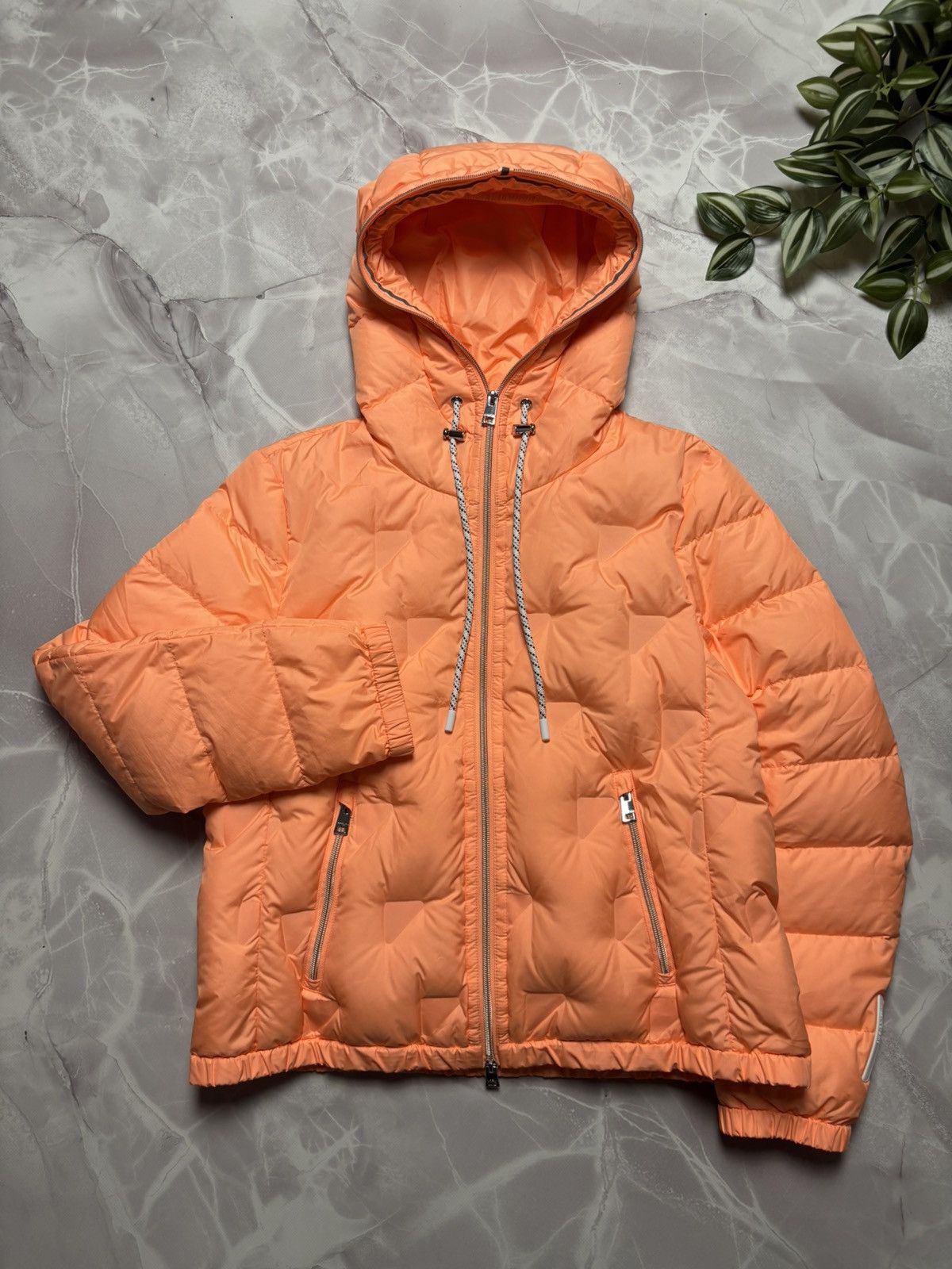 Other Marc Cain Down Puffer Jacket Hooded Apricot Women's N4 (M) Size M / US 6-8 / IT 42-44 - 3 Thumbnail