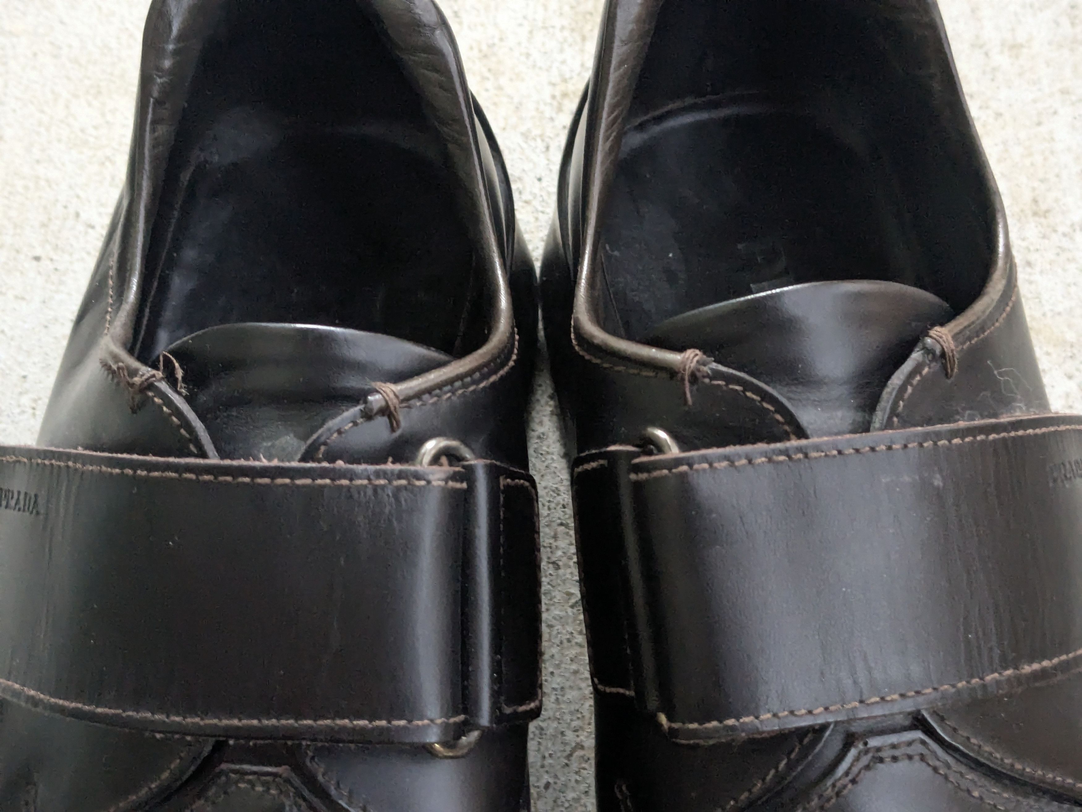 Prada Prada Platform Shoes Brown 8.5 Leather Strap Y2K Italy Size US 8.5 / EU 41-42 - 4 Thumbnail