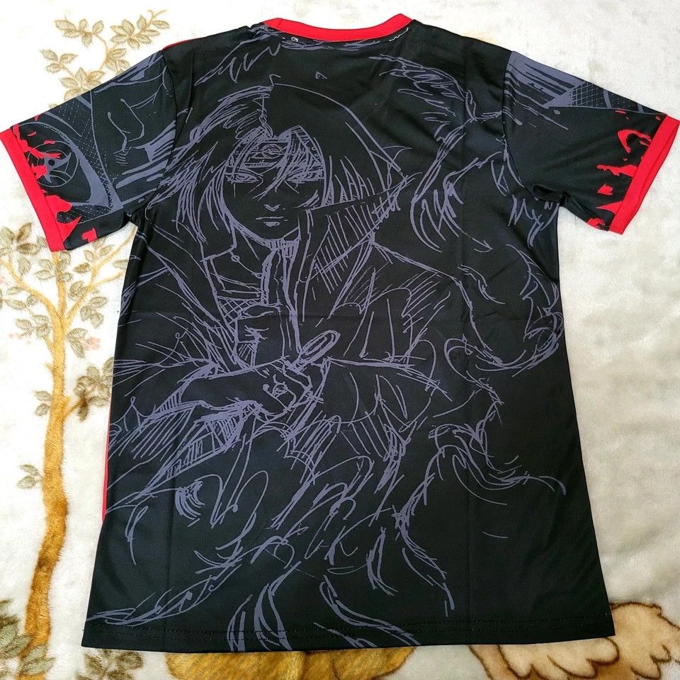 Other Japan Soccer Jersey – Itachi Uchiha Anime Black Edition Size US M / EU 48-50 / 2 - 6 Thumbnail