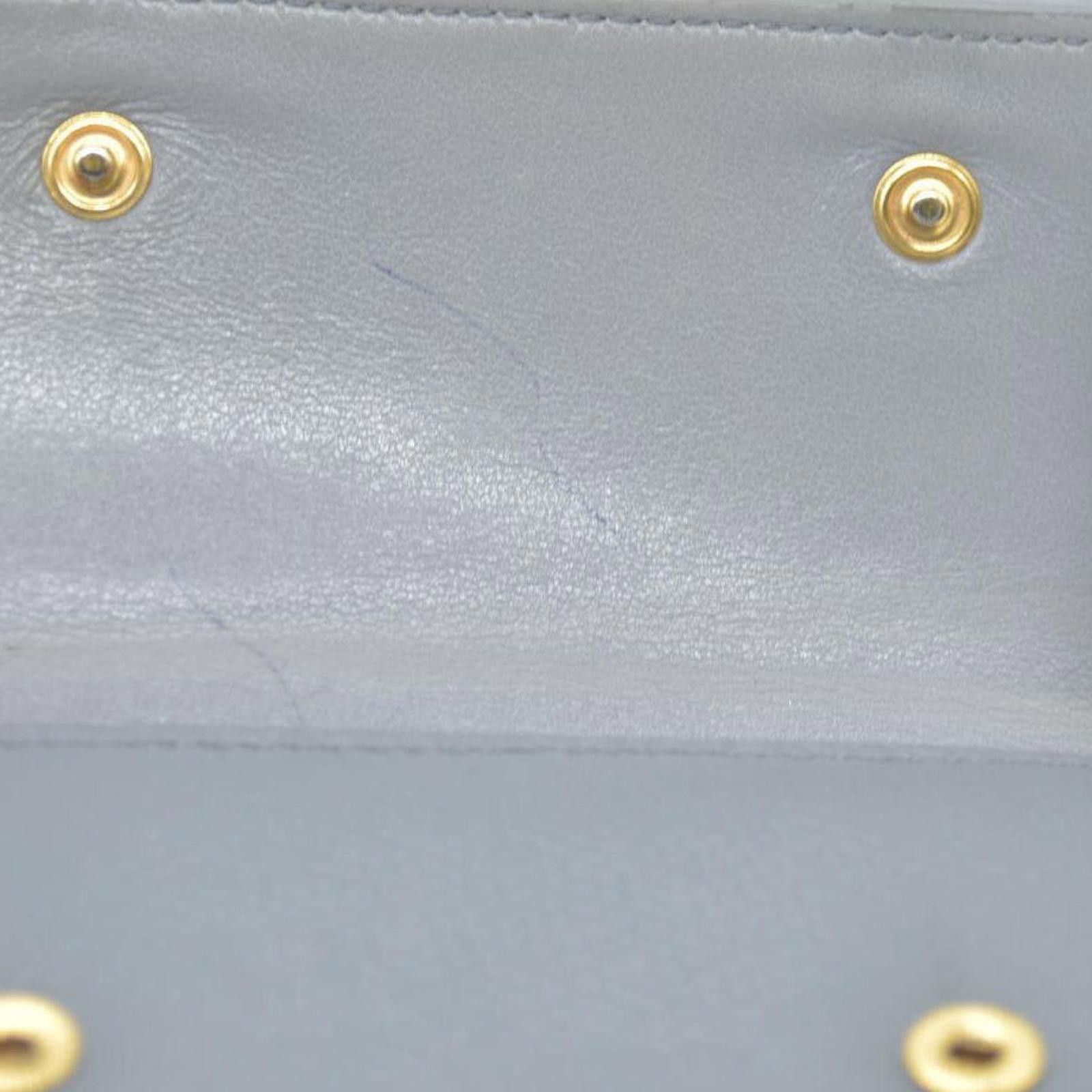 Celine CELINE Small Folded Multifunction Trifold Wallet Gray Size ONE SIZE - 9 Thumbnail