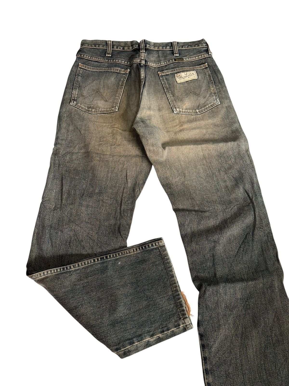 Wrangler VINTAGE WRANGLER BLUE RIPPED DISTRESSED JEANS DENIM PANTS Size US 28 / EU 44 - 15 Thumbnail
