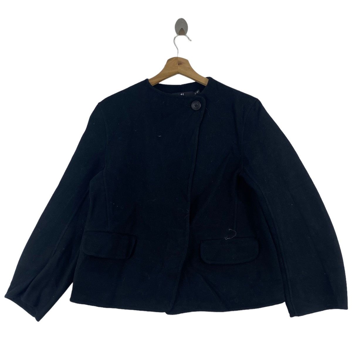 Jil Sander Vintage +J UNIQLO x Jil Sander Plain Black Jacket Size S / US 4 / IT 40 - 1 Thumbnail