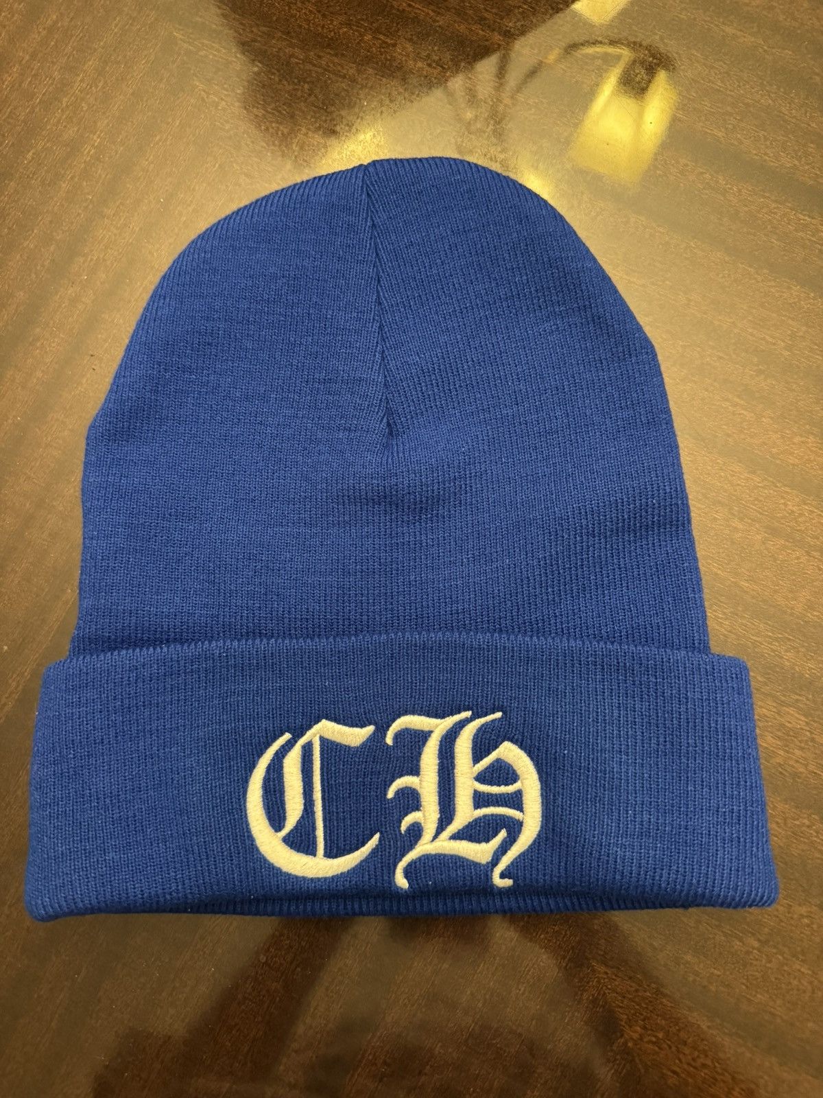 Chrome Hearts Chrome Hearts Blue Beanie Size ONE SIZE - 1 Thumbnail