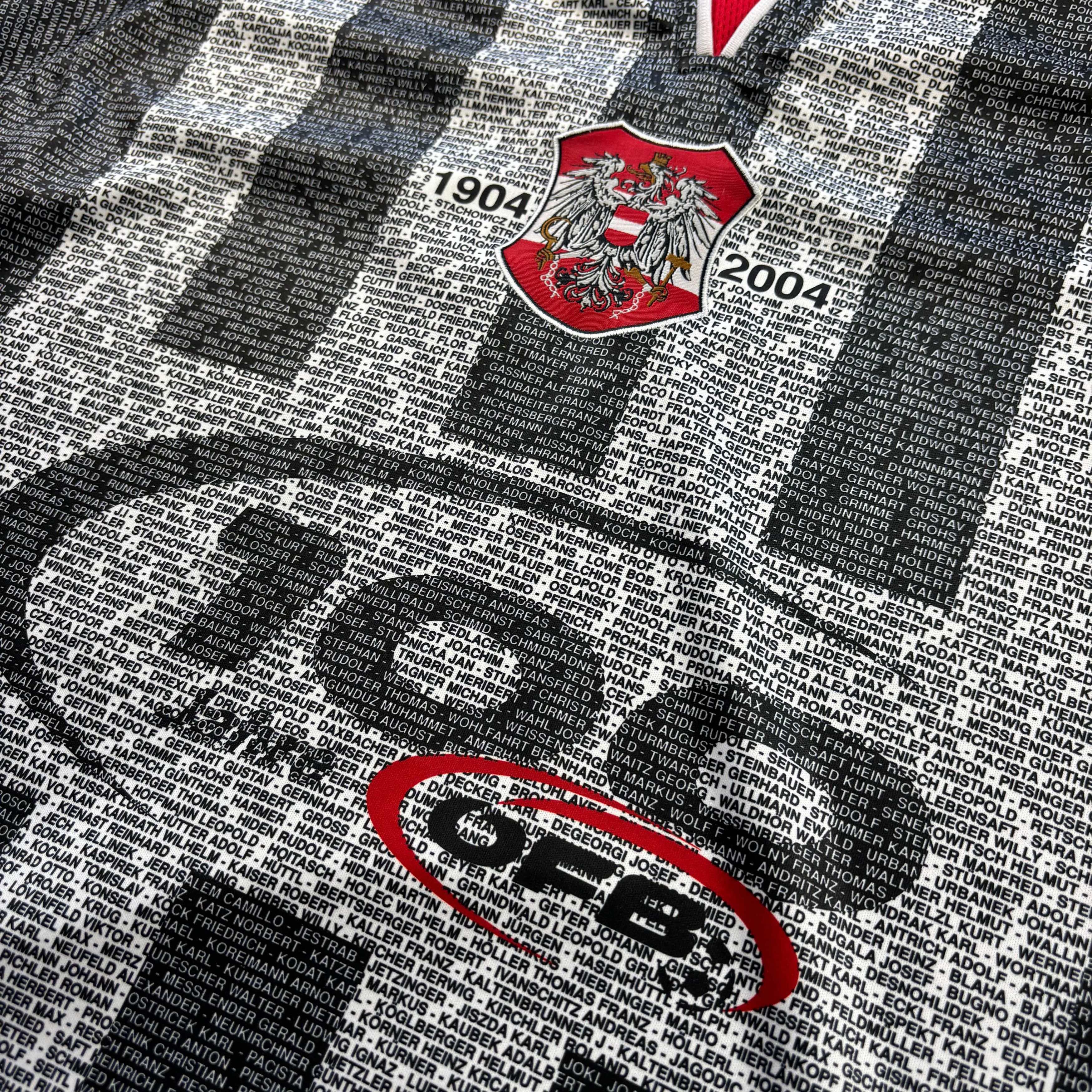 Other Austria 2004 special centenary football jersey shirt size L Size US L / EU 52-54 / 3 - 3 Thumbnail