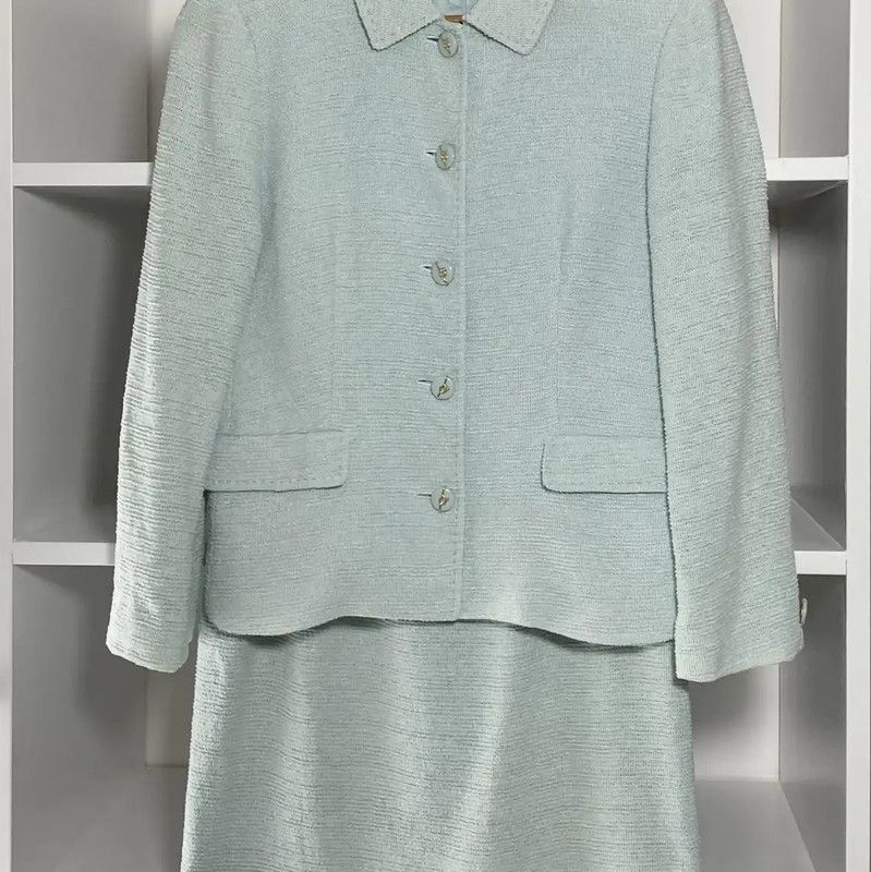Burberry Burberry Green Cotton Blend Dress Size M / US 6-8 / IT 42-44 - 1 Thumbnail