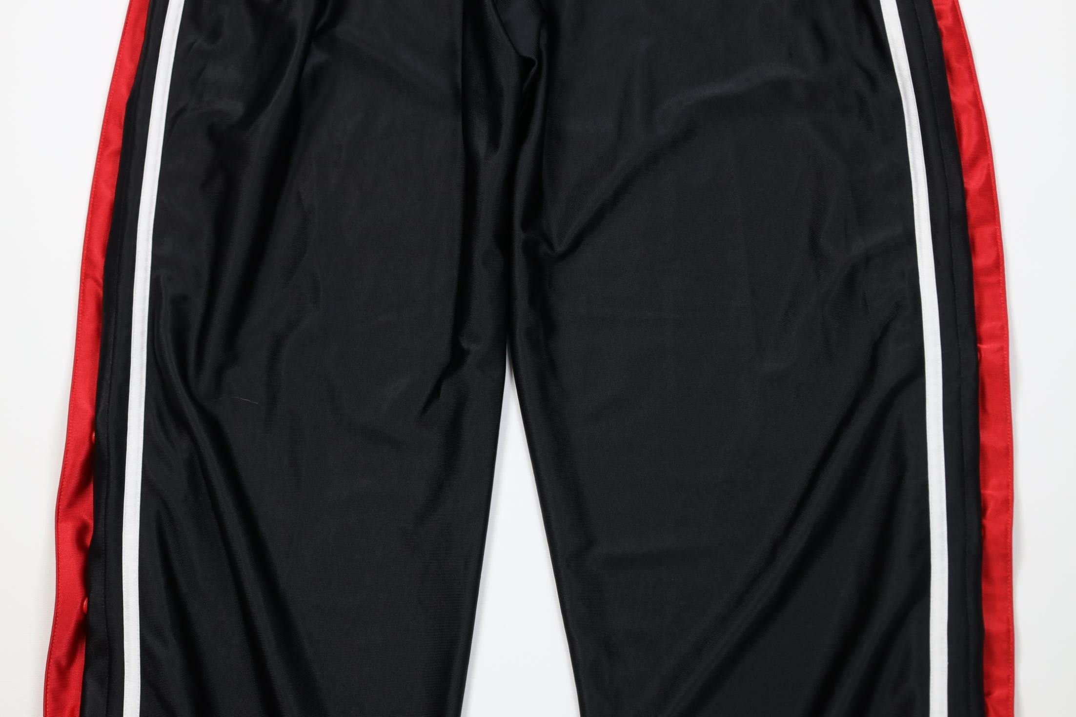 Starter Vintage 90s Y2K Starter Wide Leg Tearaway Pants Black Red Size US 36 / EU 52 - 11 Thumbnail