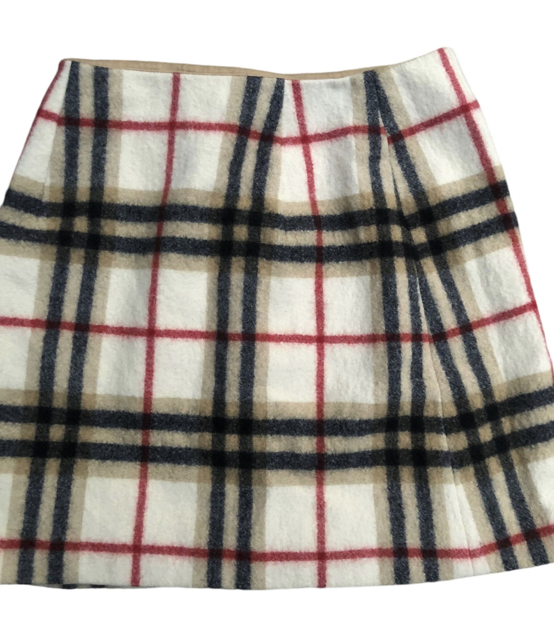 Burberry × Designer BURBERRY'S OF LONDON Blue Label Nova Checks Wool Skirt Size 26" / US 2 / IT 38 - 9 Thumbnail