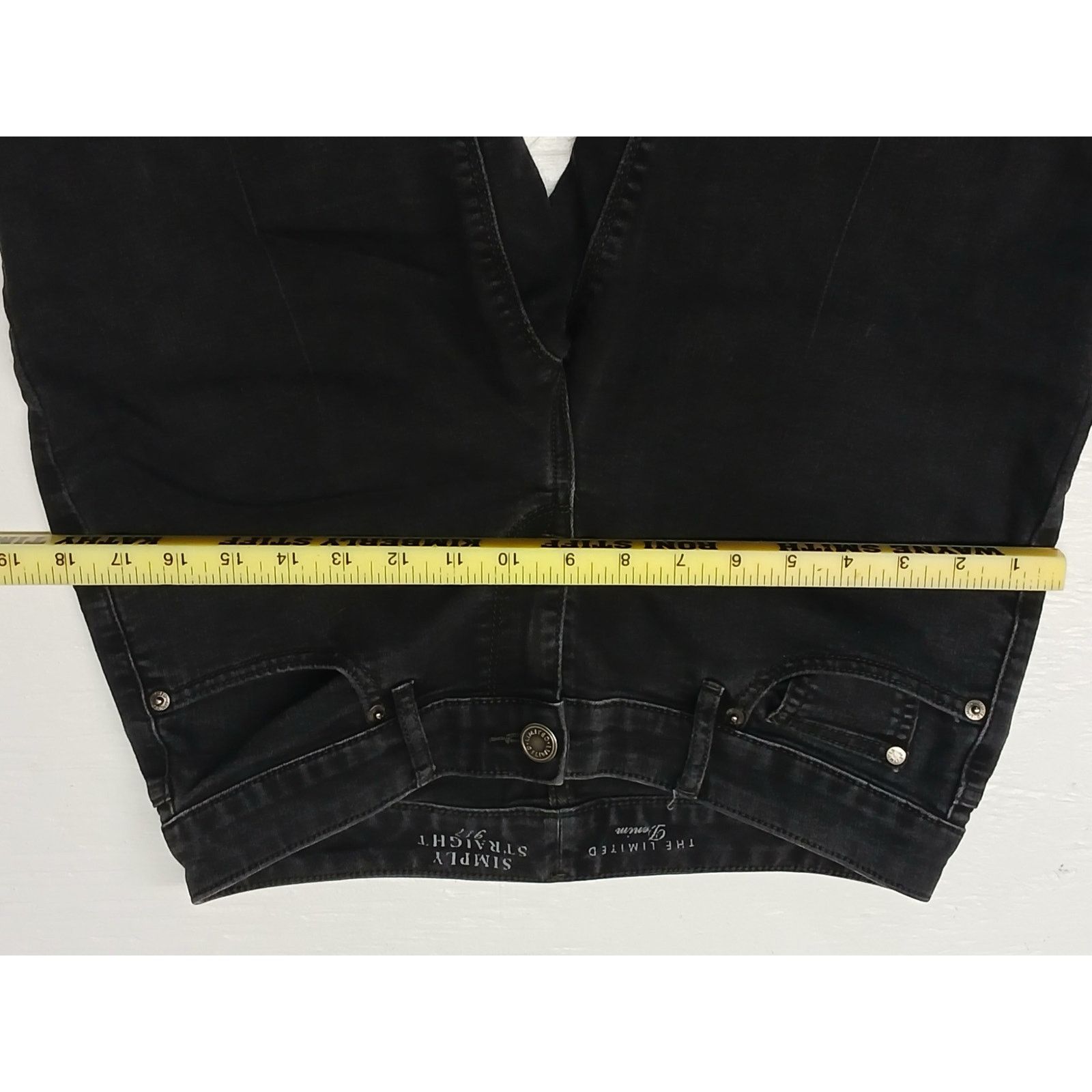 Other The Limited Denim Simply Straight 917 (6L) Black Jeans Size 28" / US 6 / IT 42 - 5 Thumbnail