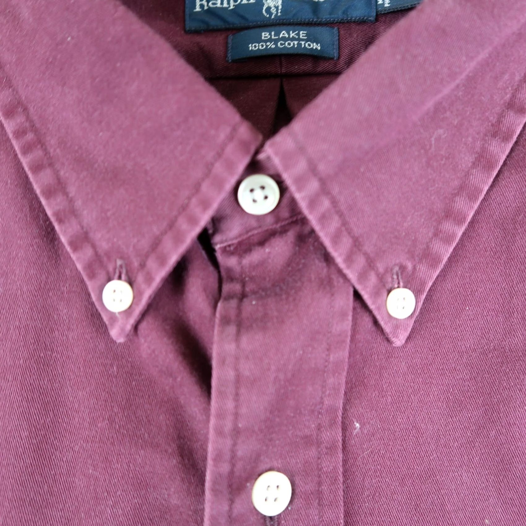 Polo Ralph Lauren VINTAGE Polo Ralph Lauren Blake Shirt Mens 2XL XXL Burgundy Button Down Logo Size US XXL / EU 58 / 5 - 5 Thumbnail