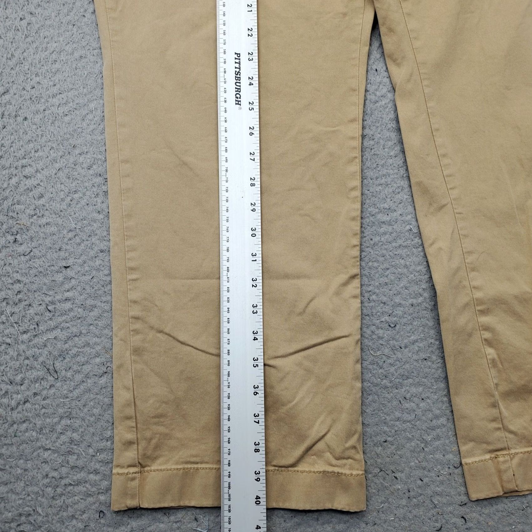 Vintage L.L. Bean Chino Pants Mens 44 Tan Cotton Slacks Stretch Low Waist Standard Fit Pants Size US 44 / EU 60 - 3 Thumbnail