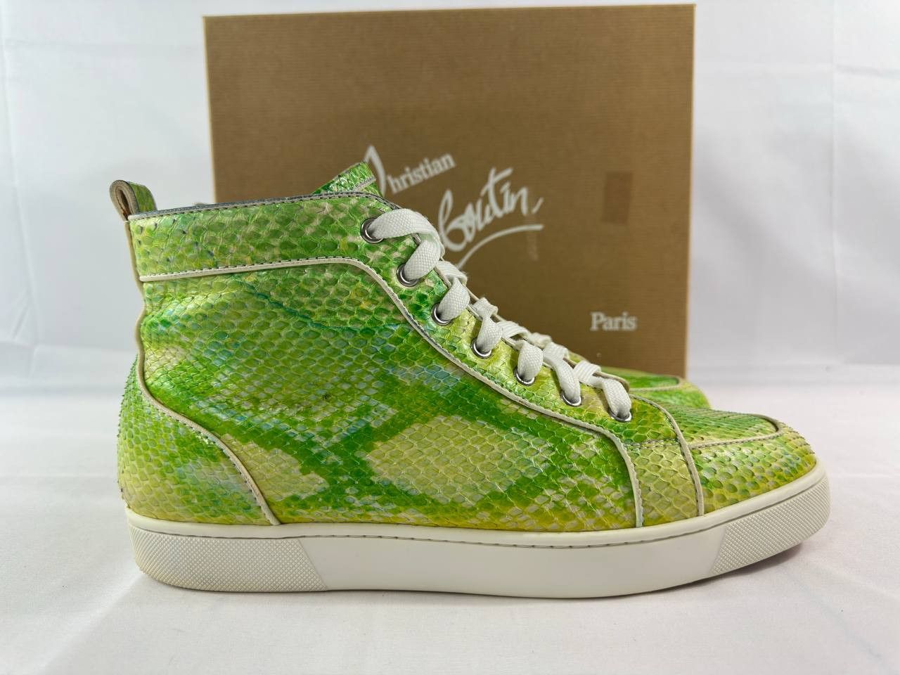 Christian Louboutin Christian Louboutin Rantus Orlato Flat Python Fresh Nappa Size US 11 / EU 44 - 2 Thumbnail