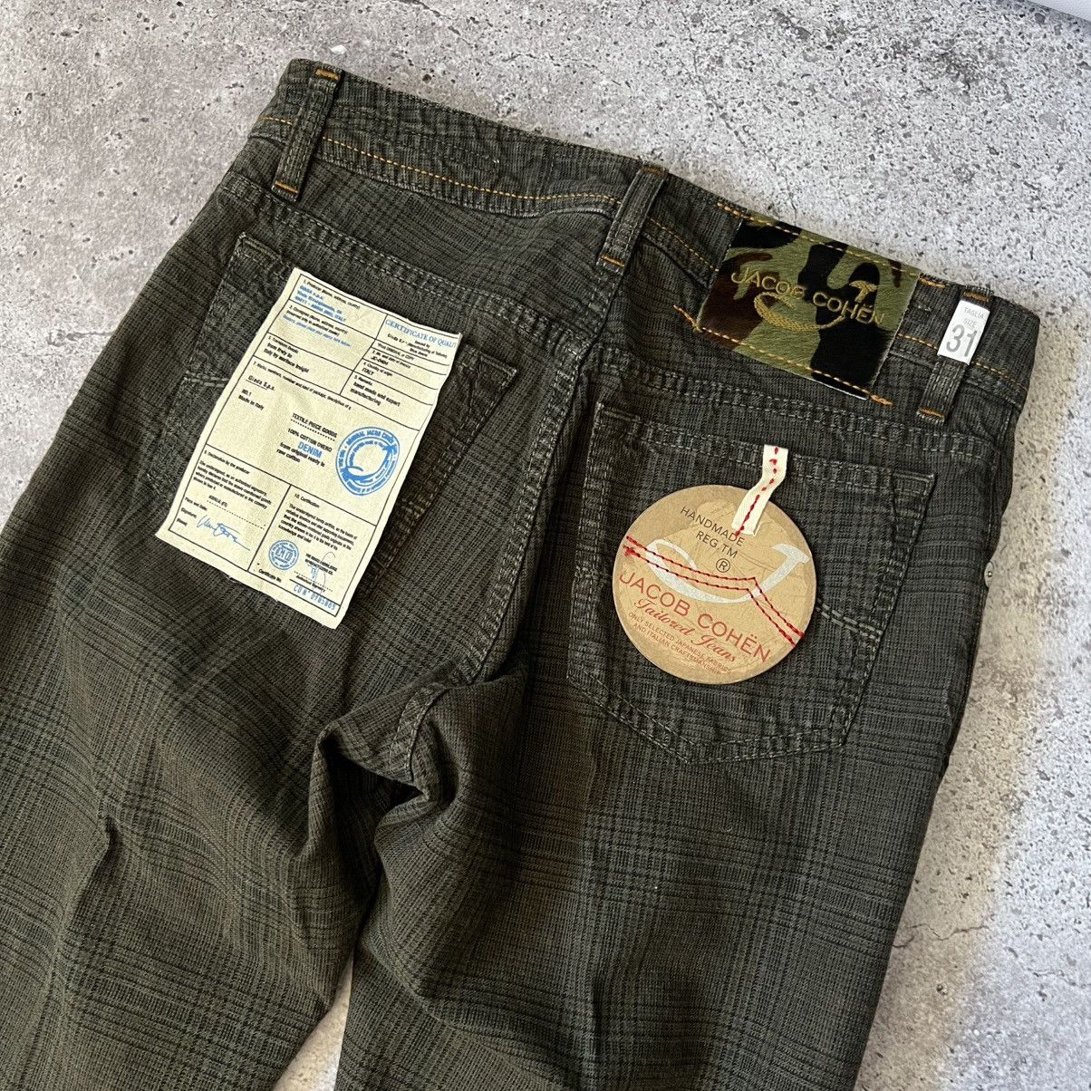 Jacob Cohen Jacob Cohen J688 Special Edition Slim Fit Checked Jeans Size US 31 - 8 Thumbnail