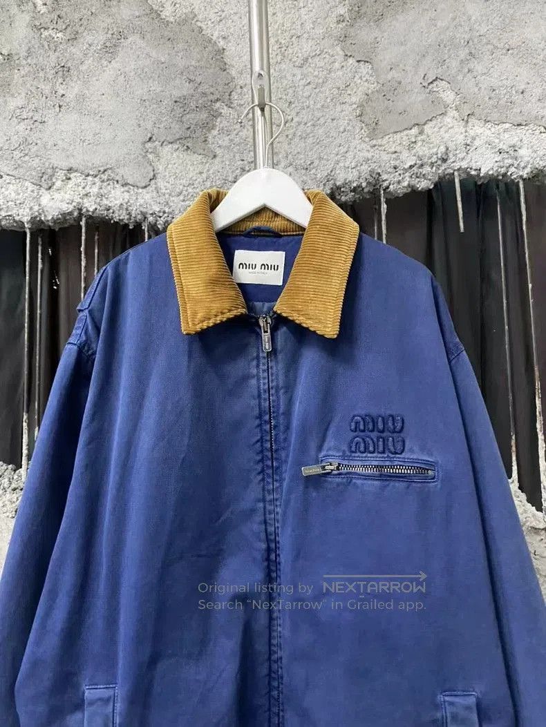 Prada Miu Miu Corduroy Collar Work Jacket. Size US L / EU 52-54 / 3 - 3 Thumbnail