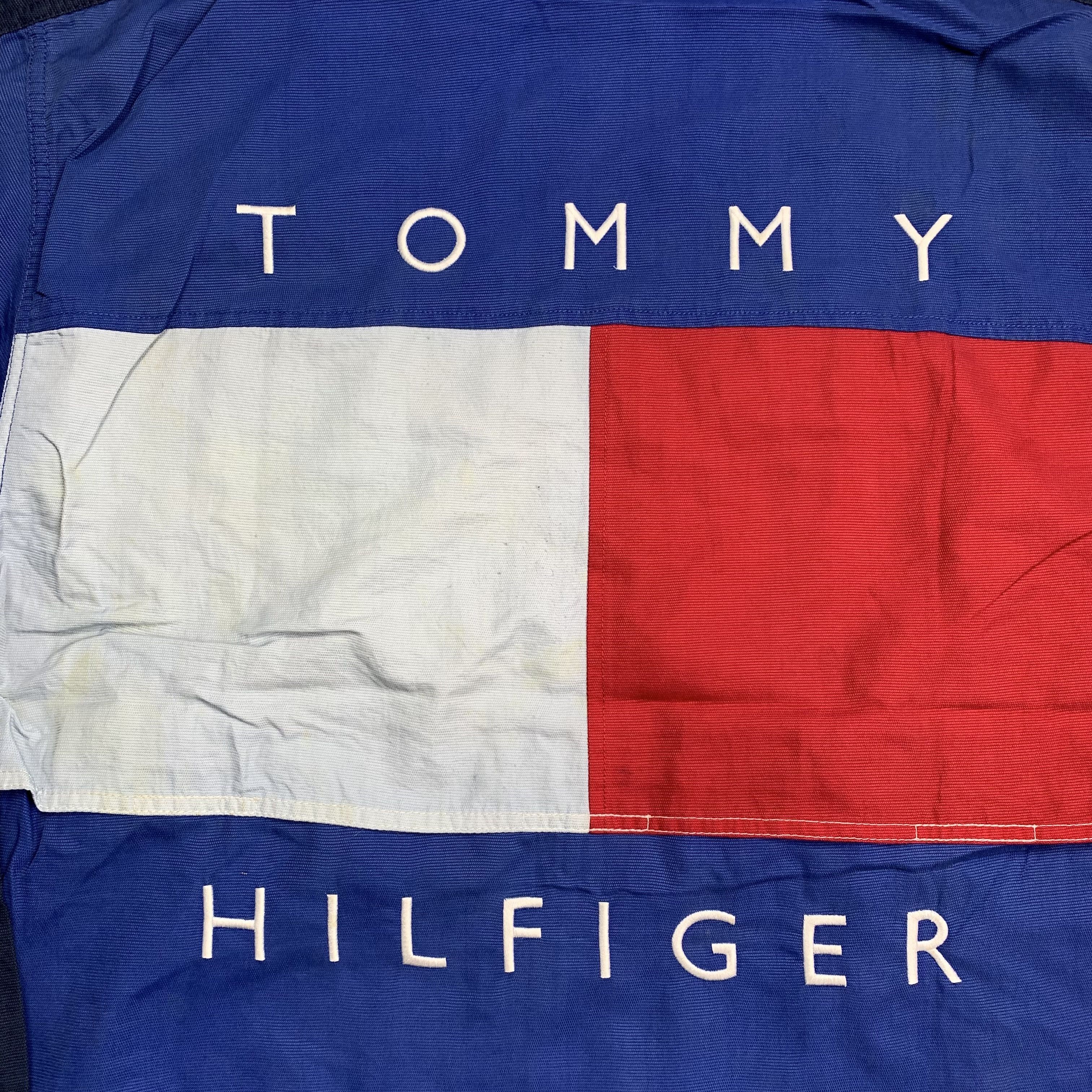Tommy Hilfiger Vintage 90s Tommy Hilfiger Big Flag Logo Jacket Size US M / EU 48-50 / 2 - 2 Thumbnail