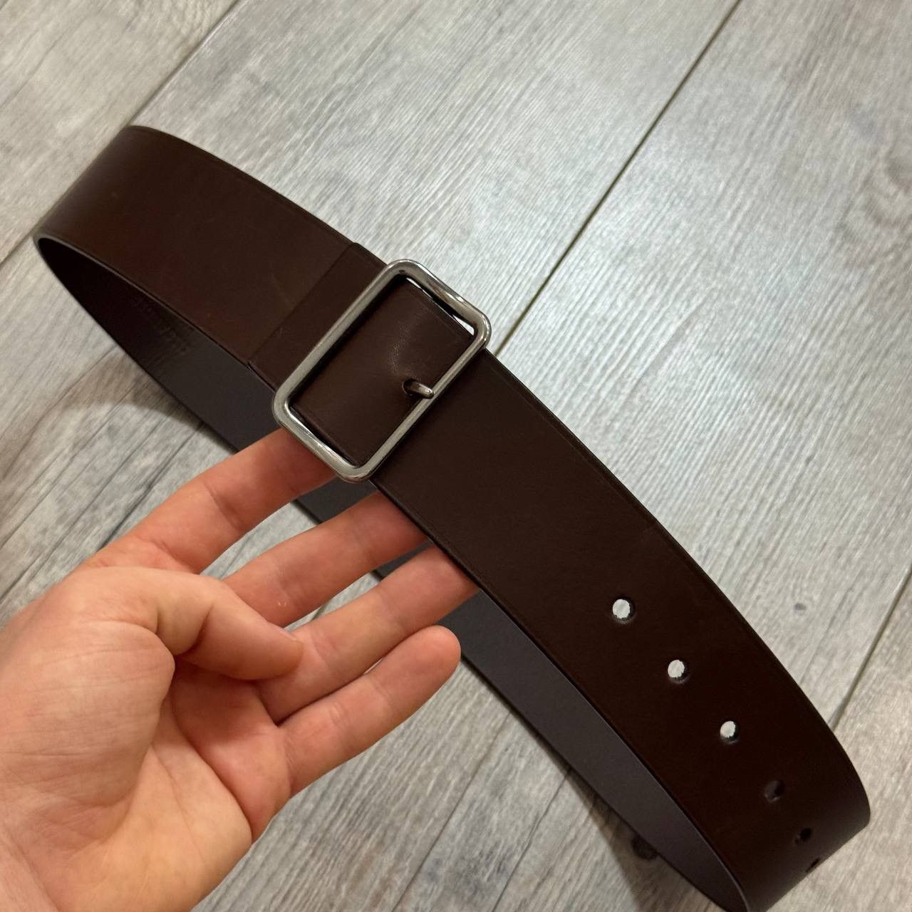 Jil Sander JIL SANDER BROWN LEATHER BELT Size ONE SIZE - 2 Thumbnail