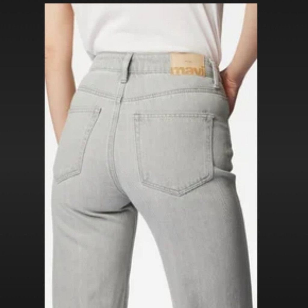 Mavi MAVI Victoria High Rise Wide Legs Light Grey Stone Wash 26 Size 26" / US 2 / IT 38 - 2 Thumbnail