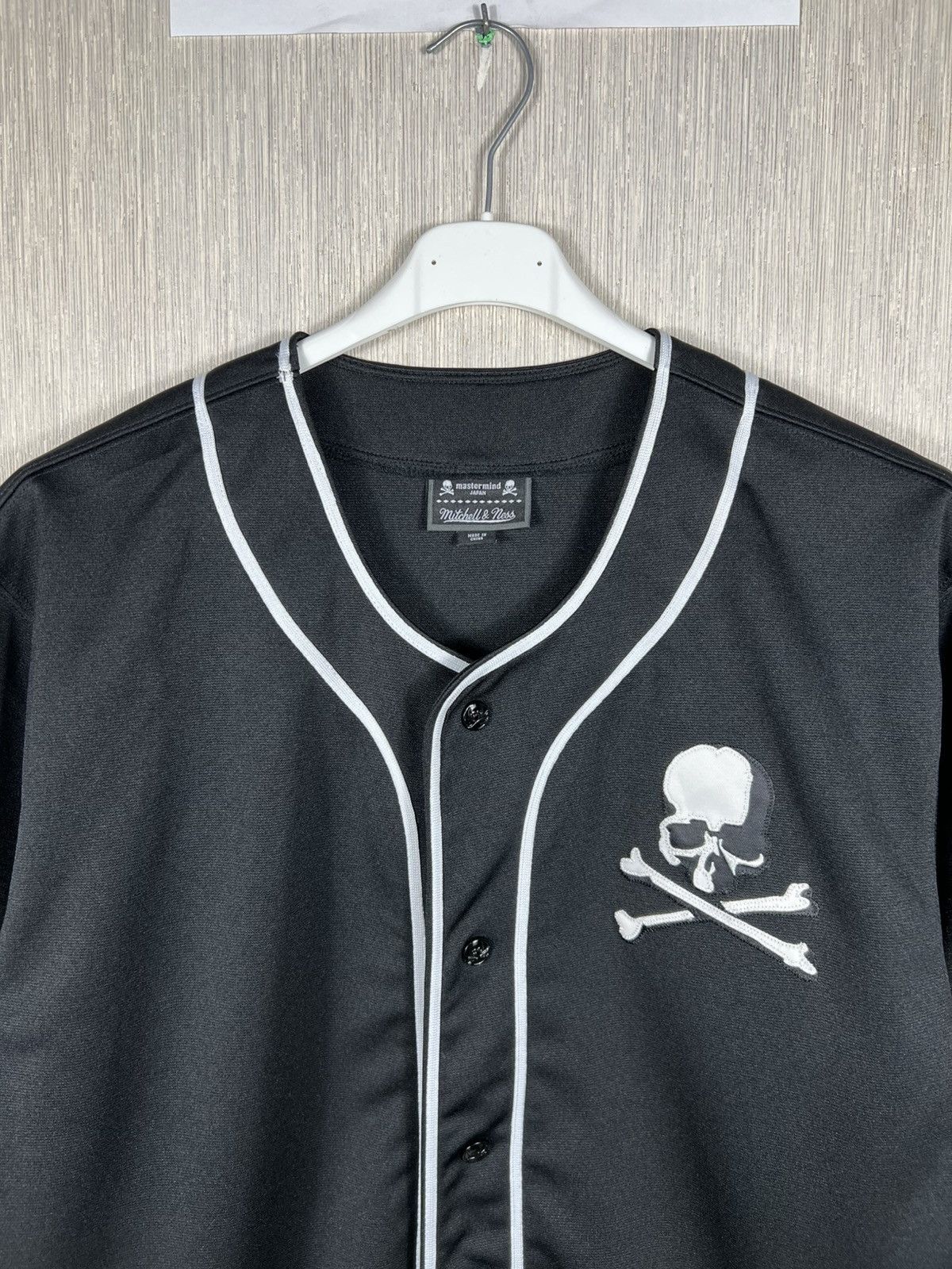 Mastermind Japan Mastermind Japan x Mitchell & Ness skull baseball jersey tee Size US XL / EU 56 / 4 - 3 Thumbnail