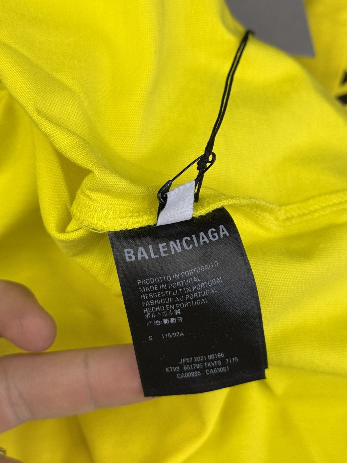 Balenciaga Balenciaga Logo Print S/S Wave Shirt Size US S / EU 44-46 / 1 - 8 Thumbnail