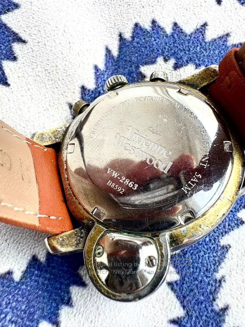 Vivienne Westwood Vivienne Westwood Vintage Brown Leather Strap Big Saturn S Size ONE SIZE - 6 Thumbnail