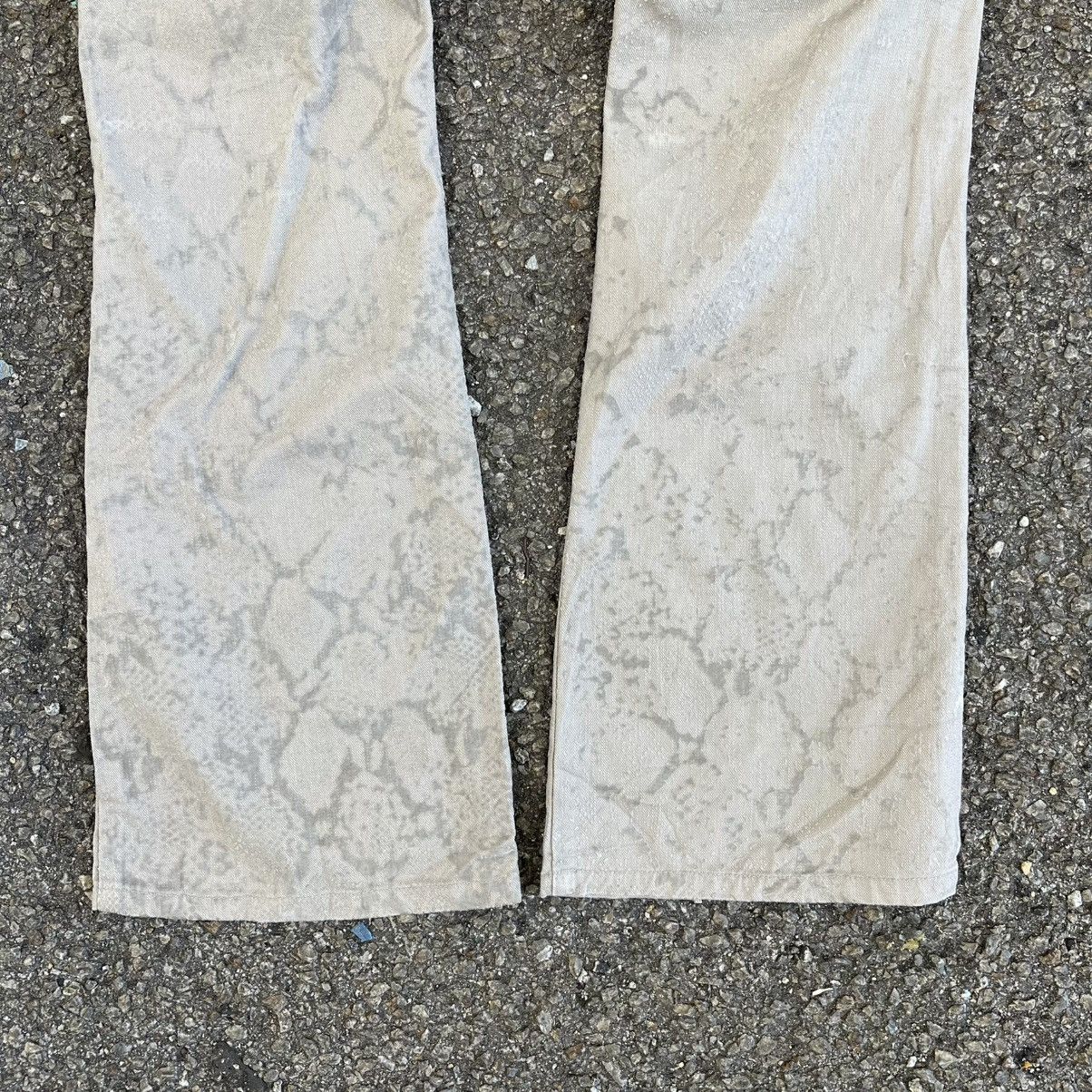 Hysteric Glamour Semantic Design Jeans Snake Skin Velvet Pattern Flared Pants Size US 30 / EU 46 - 10 Thumbnail