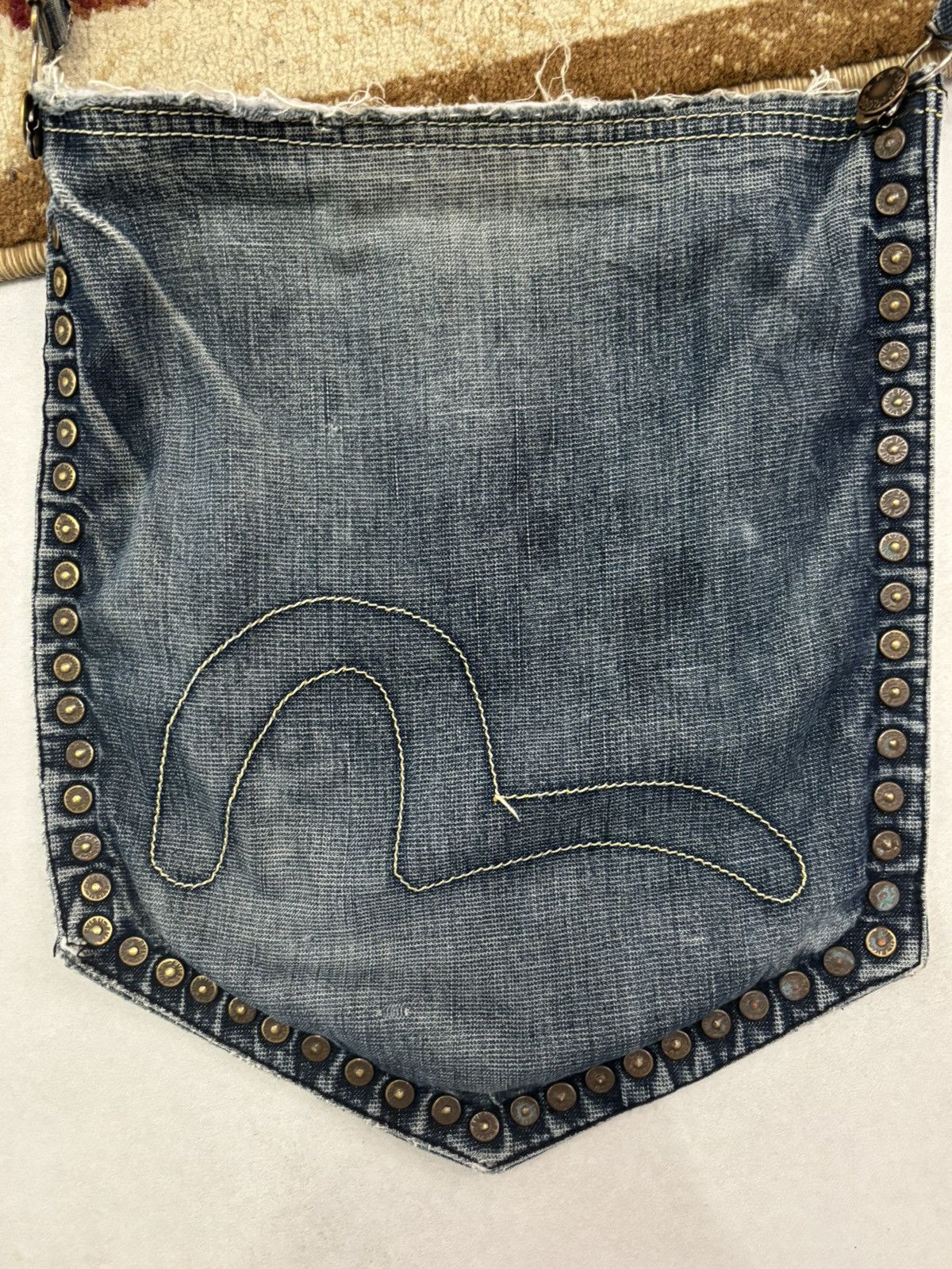 Evisu Rare EVISU Denim Shoulder Bag Vintage Y2K Japanese Size ONE SIZE - 5 Thumbnail