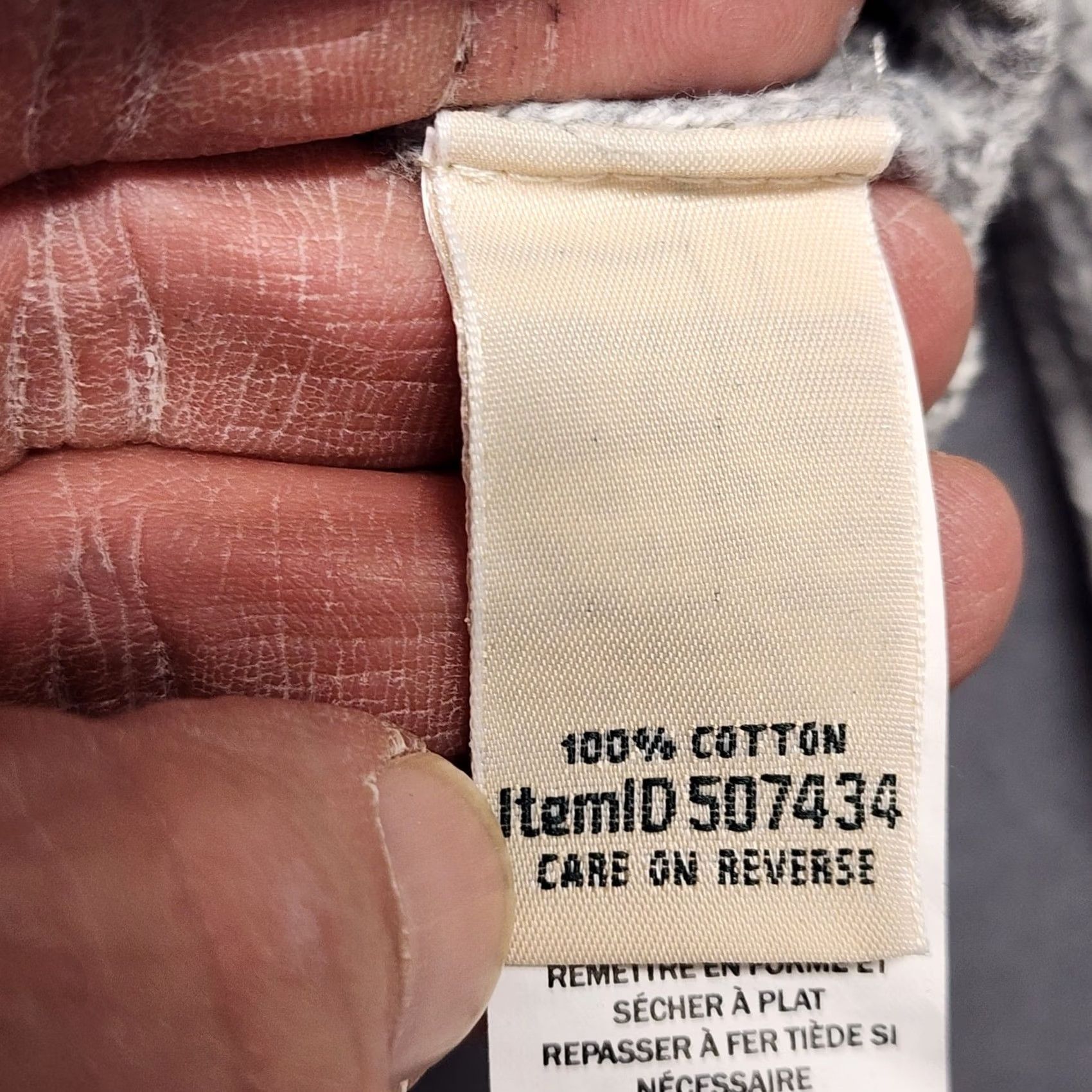 Vintage VINTAGE LL Bean Sweater Jacket Womens Medium Grey Full Zip 100% Cotton Pockets 507434 Size M / US 6-8 / IT 42-44 - 5 Thumbnail