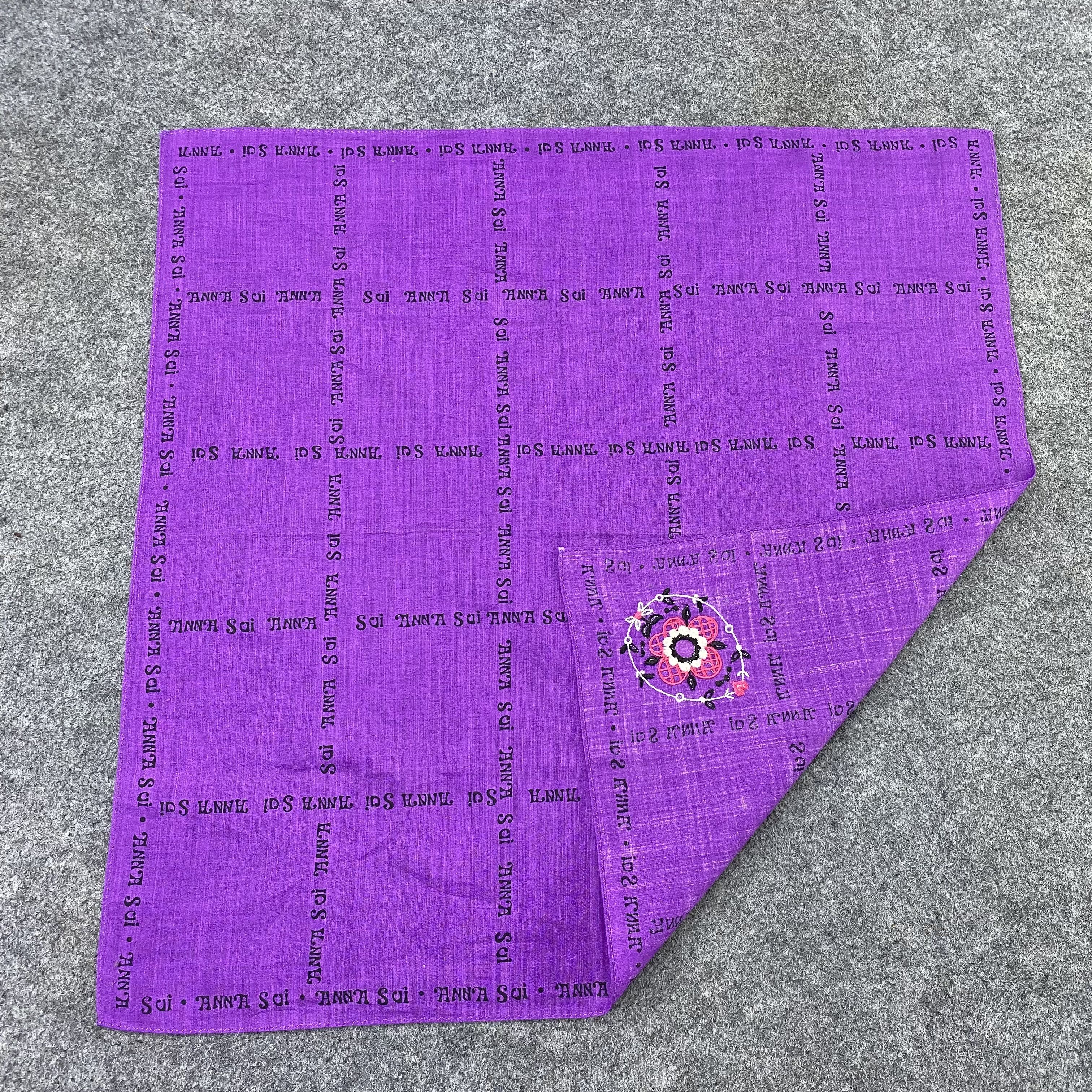 Anna Sui Anna Sui Handkerchief Neckerchief Bandana-B1557 Size ONE SIZE - 5 Thumbnail