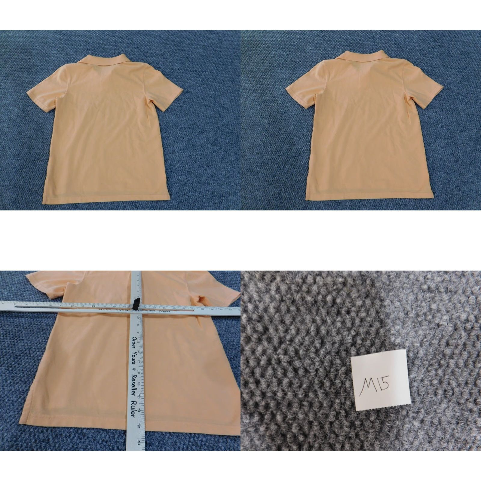 Vintage Crown & Ivy polo Women Medium Orange Classic Stretch Short Sleeve Collared Pullover Cotton Polyester Rayon Casual Shirt Size M / US 6-8 / IT 42-44 - 8 Thumbnail