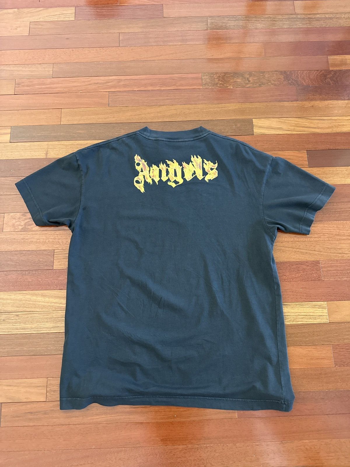 Palm Angels Palm Angels Burning Logo Tee Size US L / EU 52-54 / 3 - 2 Thumbnail