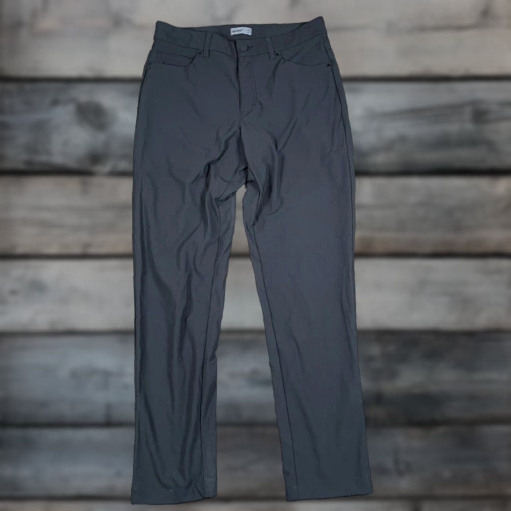 Vintage VRST Slim Fit Pants Men 32 x 31 Black Tapered 2-Way Stretch Lightweight 5 Pocket Chino Vintage Mens Size US 36 / EU 52 - 1 Thumbnail
