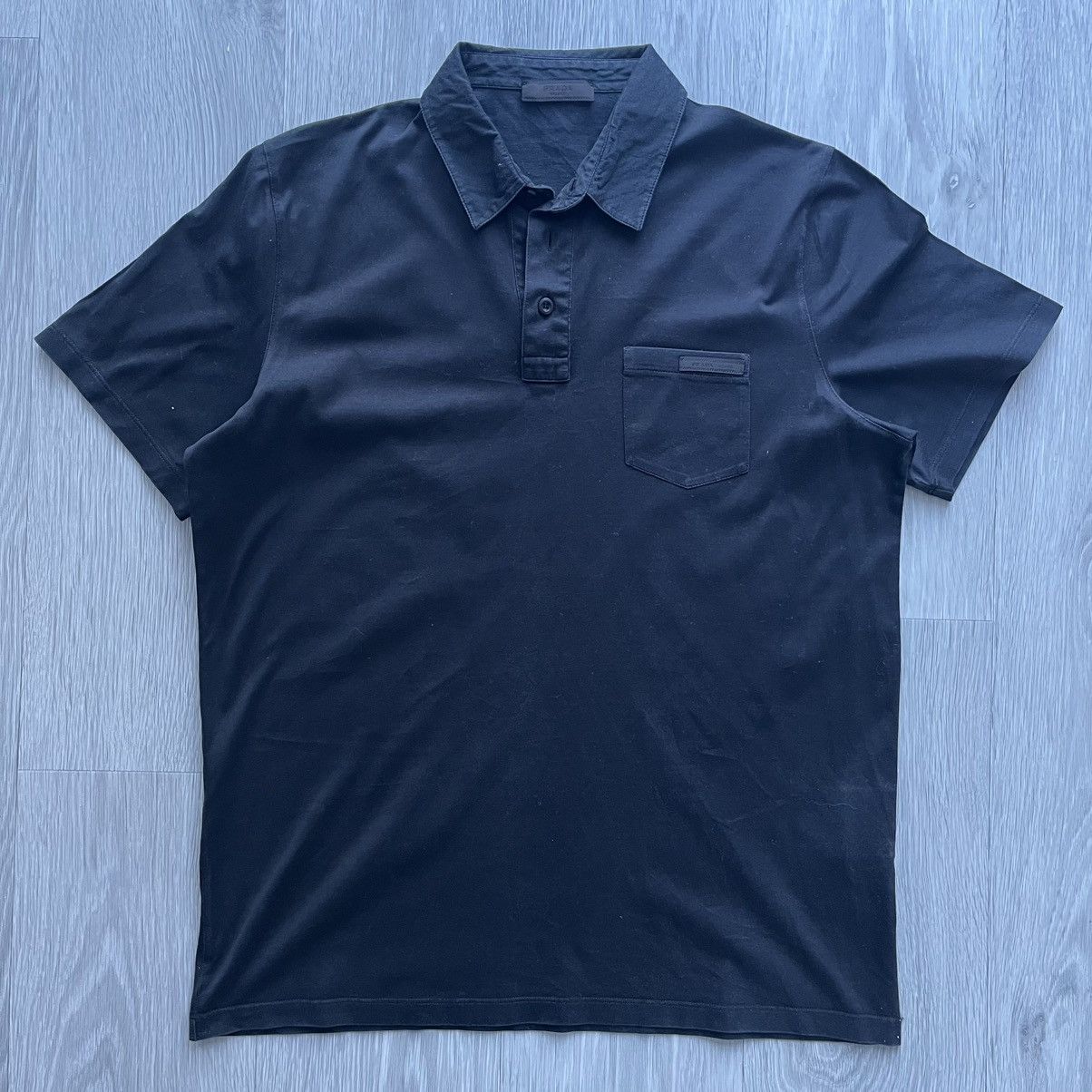 Prada Prada Black Polo Shirt Size US XL / EU 56 / 4 - 1 Thumbnail