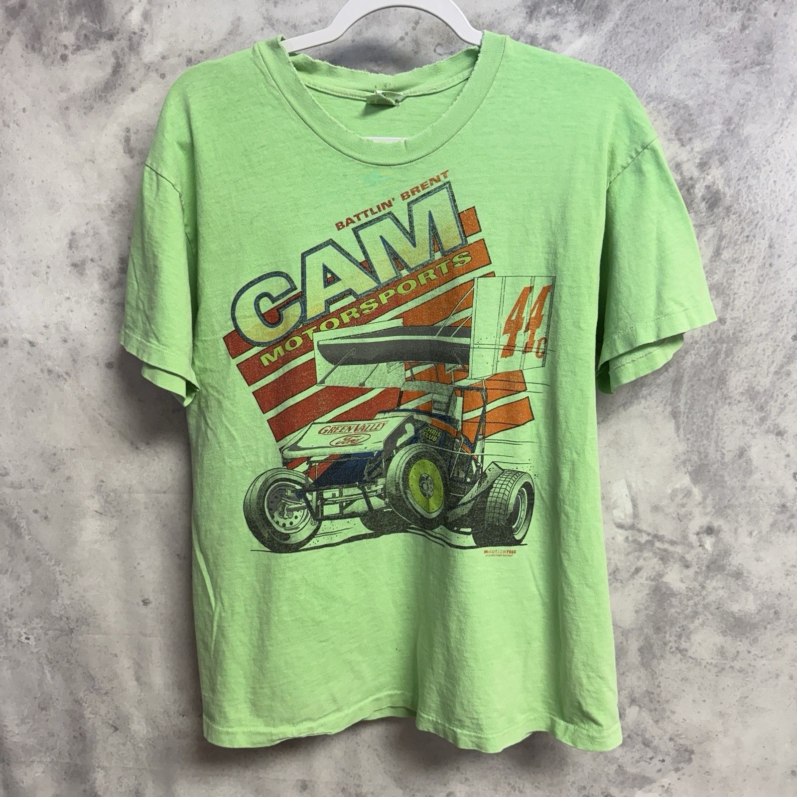 Vintage Vintage 80s Cam Motorsports Racing T Shirt Mens Large Size US L / EU 52-54 / 3 - 2 Thumbnail