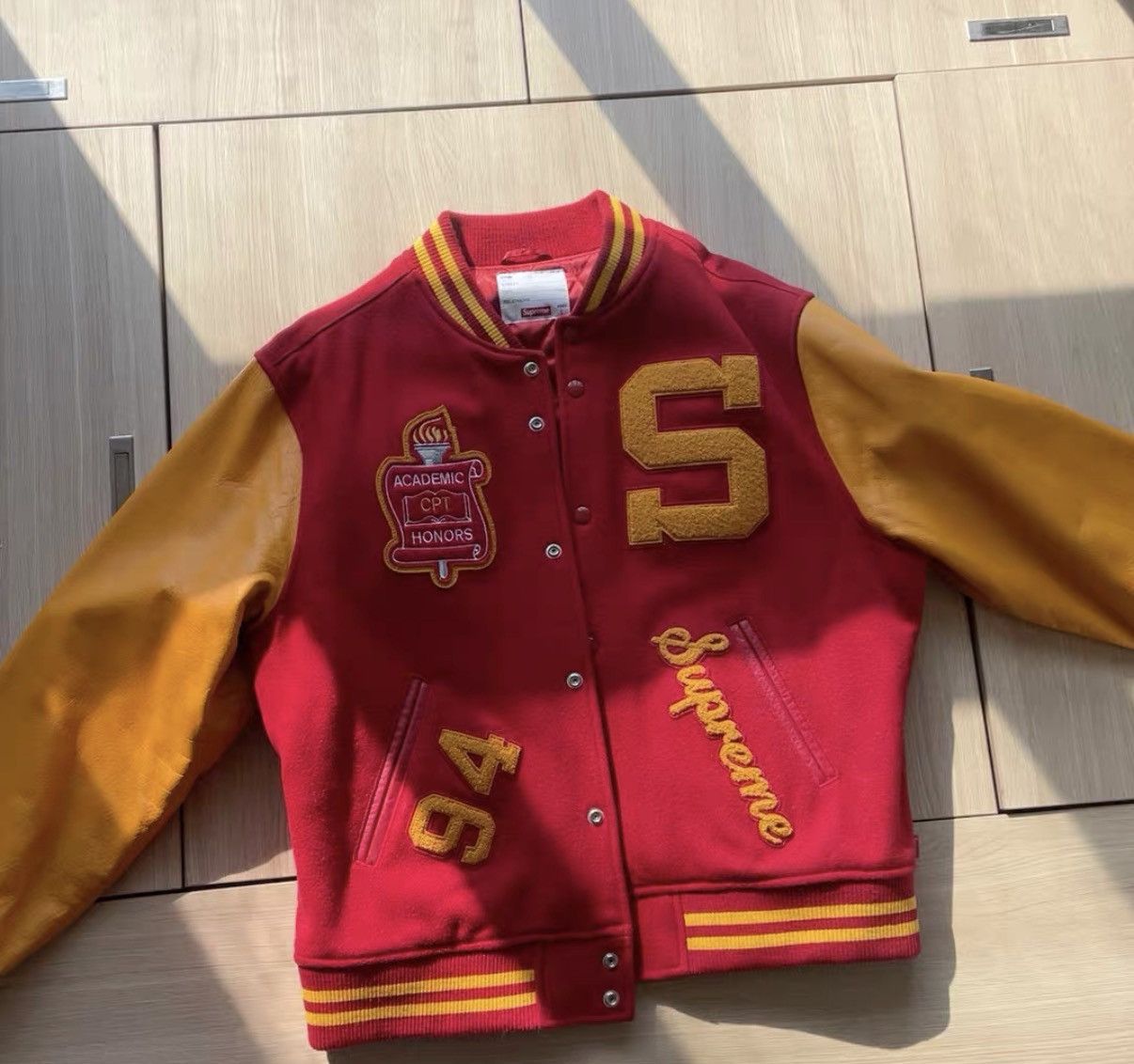 Supreme Supreme Bulldog Varsity jacket | Grailed