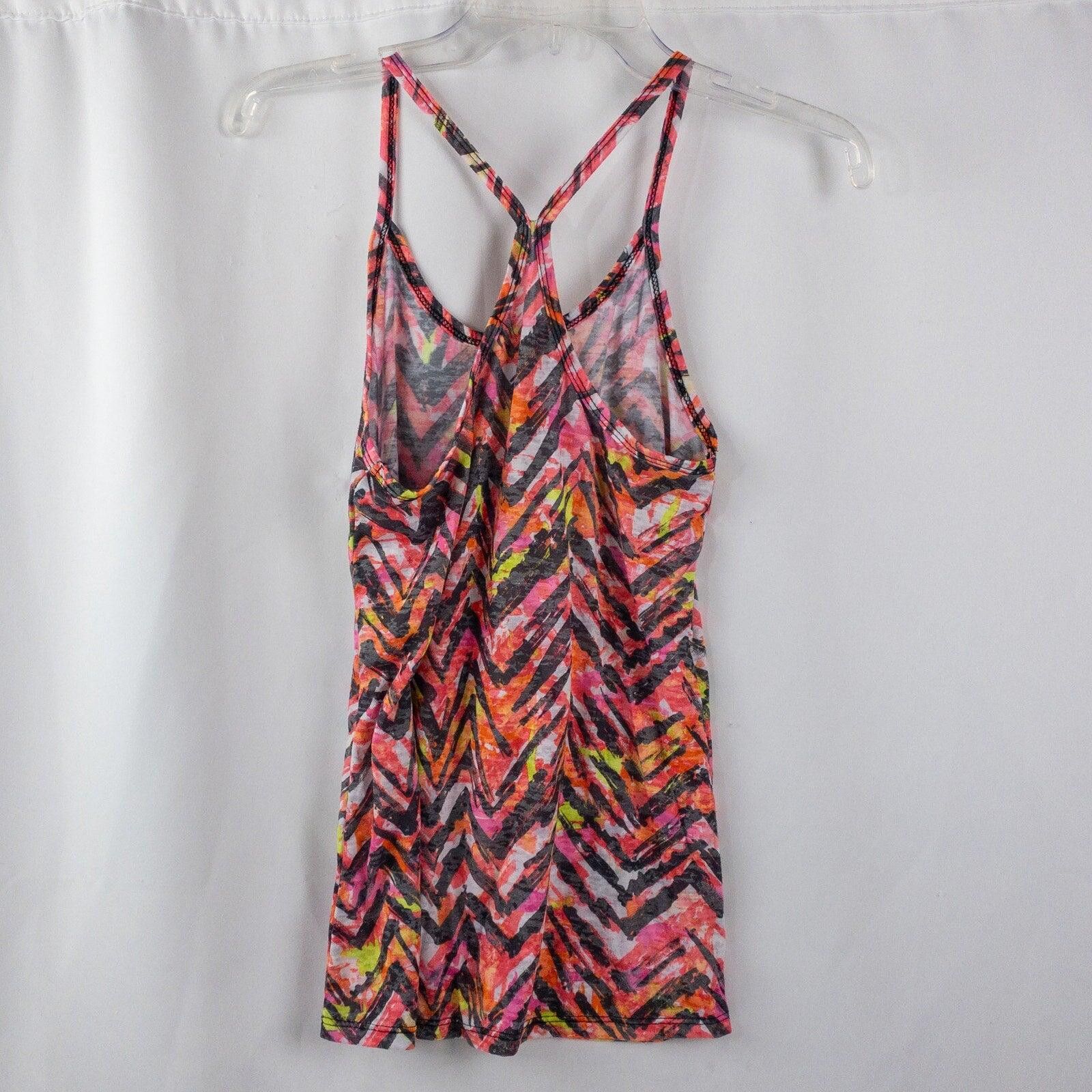 Other Delias Neon Pink Chevron Racerback Tank Top Womens Medium Size M / US 6-8 / IT 42-44 - 5 Thumbnail