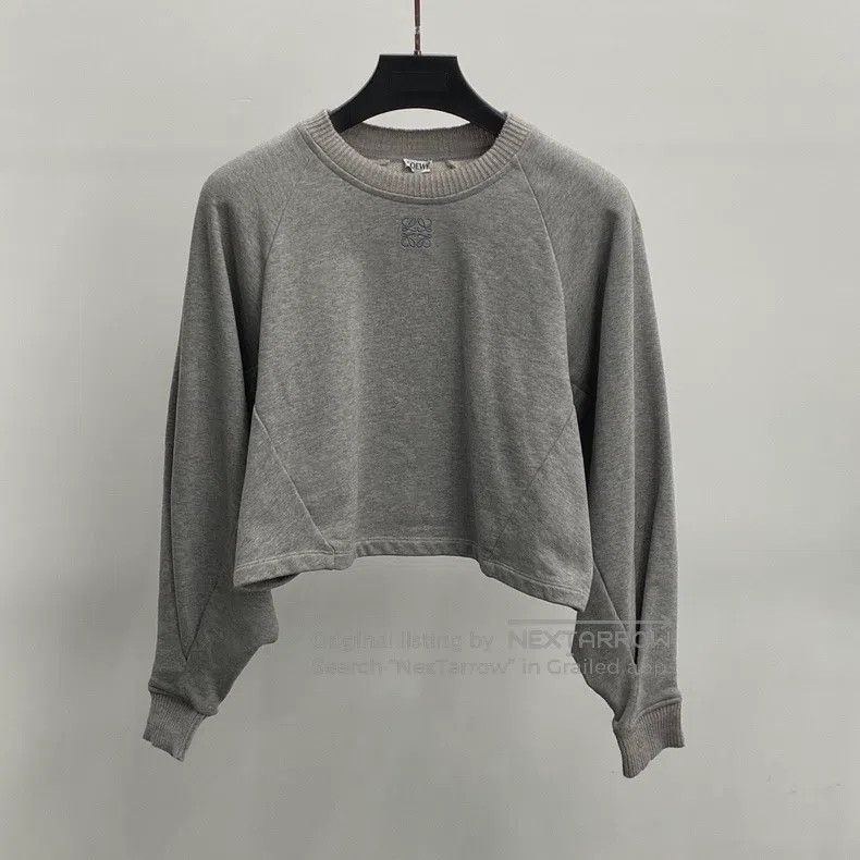 Loewe LOEWE Gray short sweatshirt, size xs Size XS / US 0-2 / IT 36-38 - 1 Thumbnail