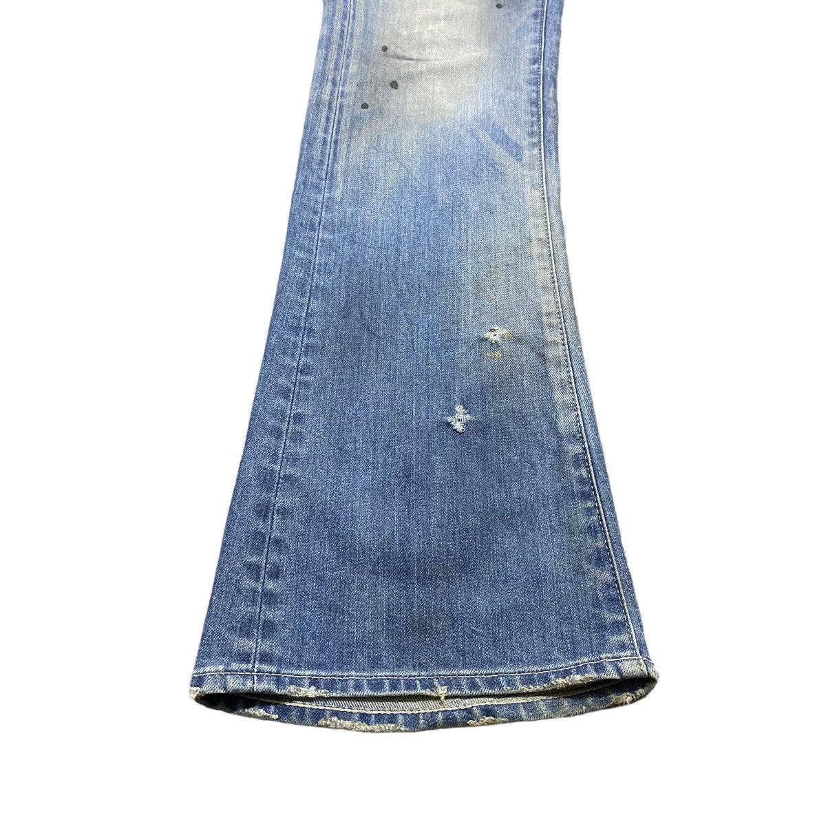 Vanquish Vanquish Gold Mudwash Denim Flare Jeans Size US 30 / EU 46 - 9 Thumbnail