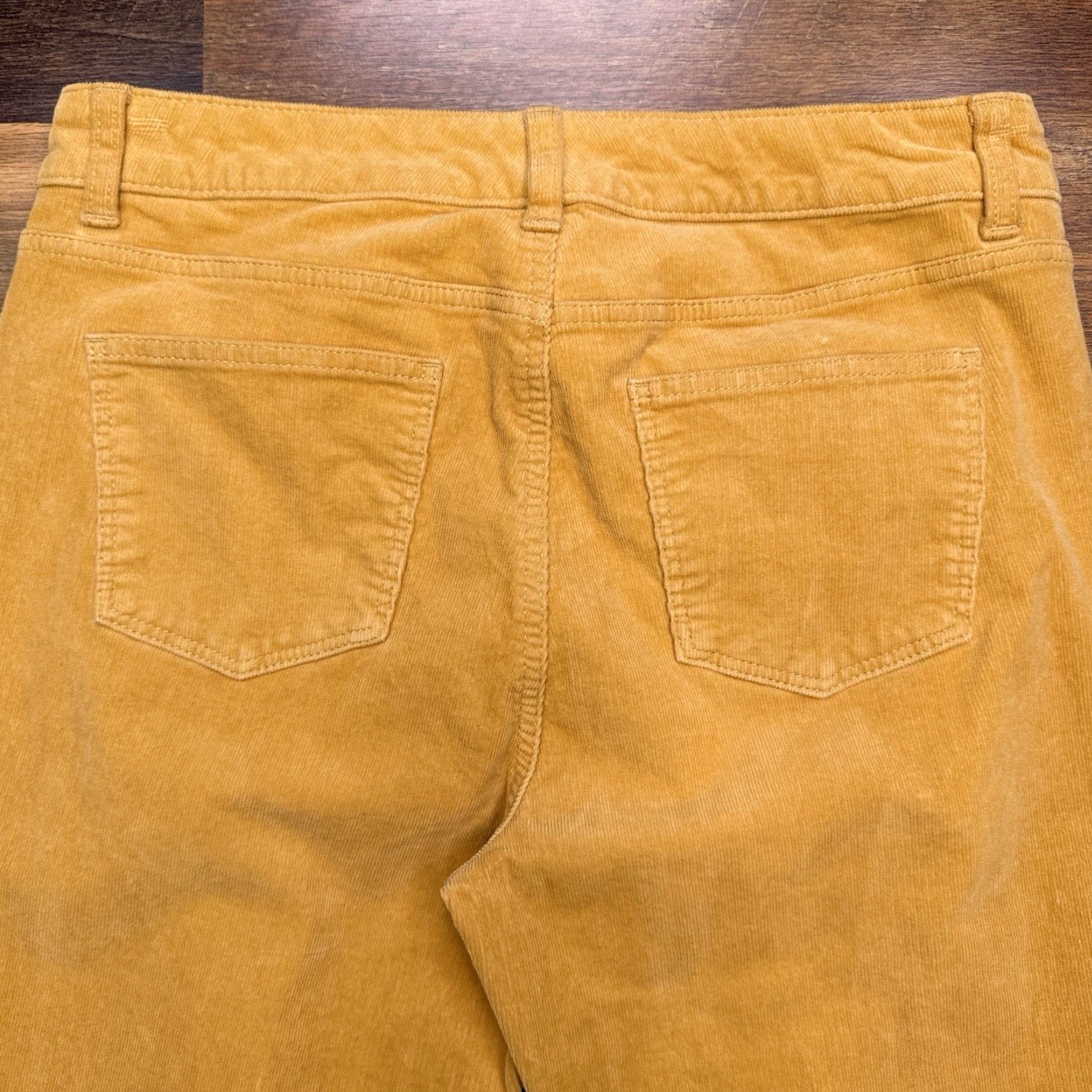 Talbots Talbots Jeans Corduroy 10P Petite Yellow High Waist Straight Women's Jeans Size 32" / US 10 / IT 46 - 6 Thumbnail